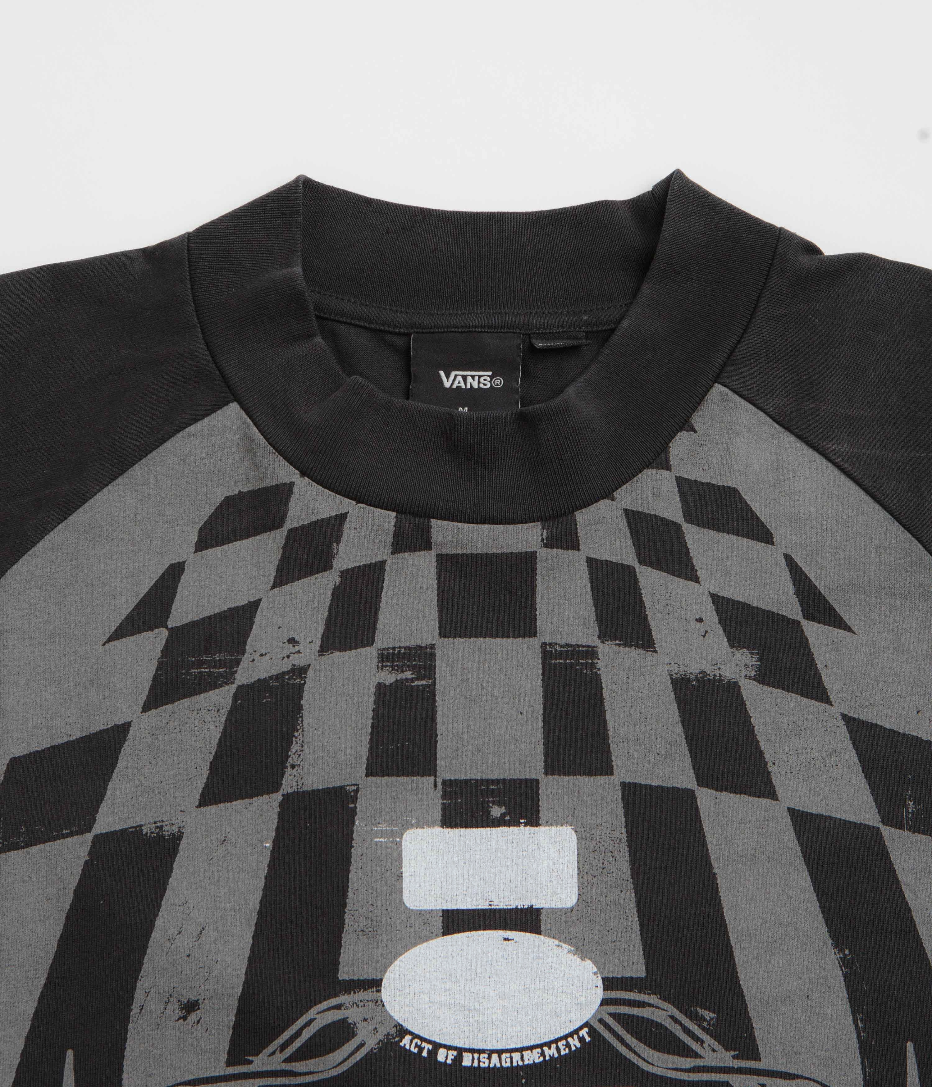 Vans x SlamJam AOD Hazard Long Sleeve T-Shirt - Black spring season cotton shirt