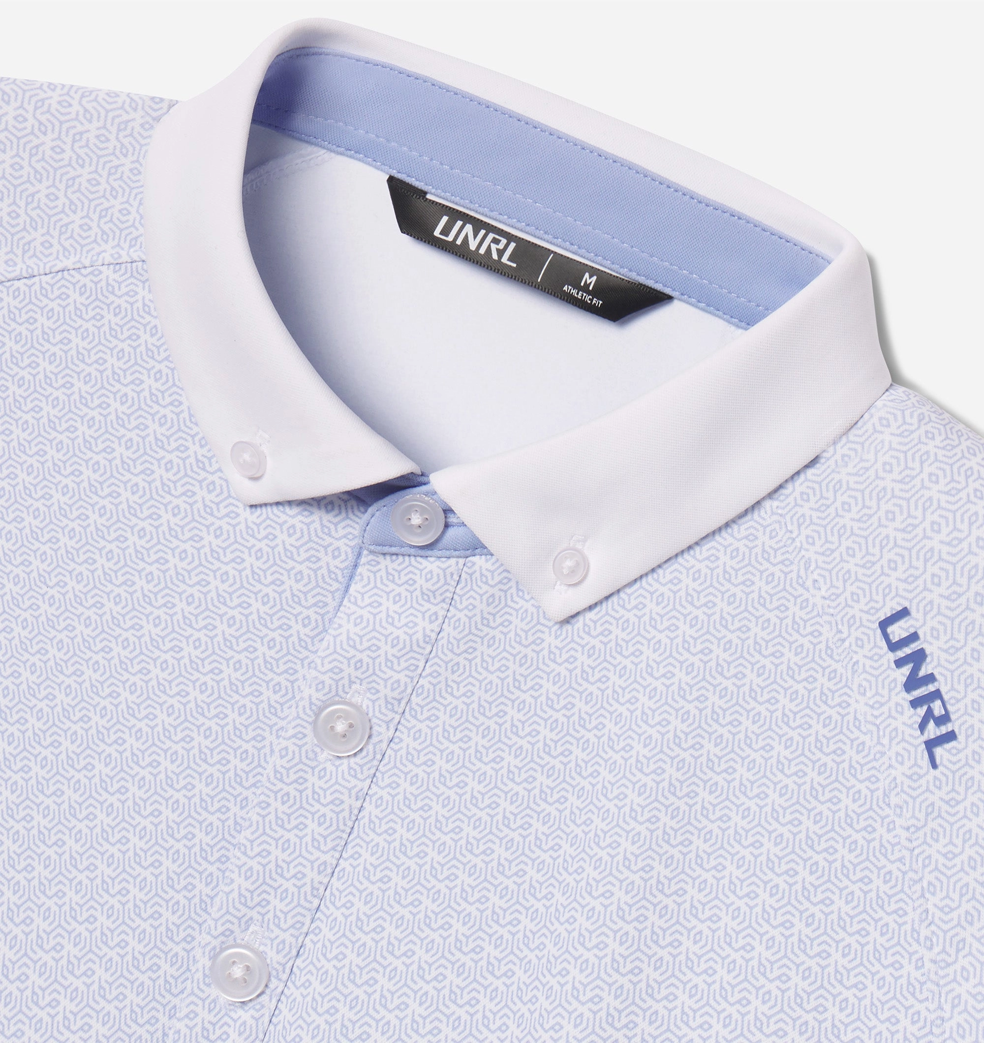 Ribbed Knit Fabric Vector Polo