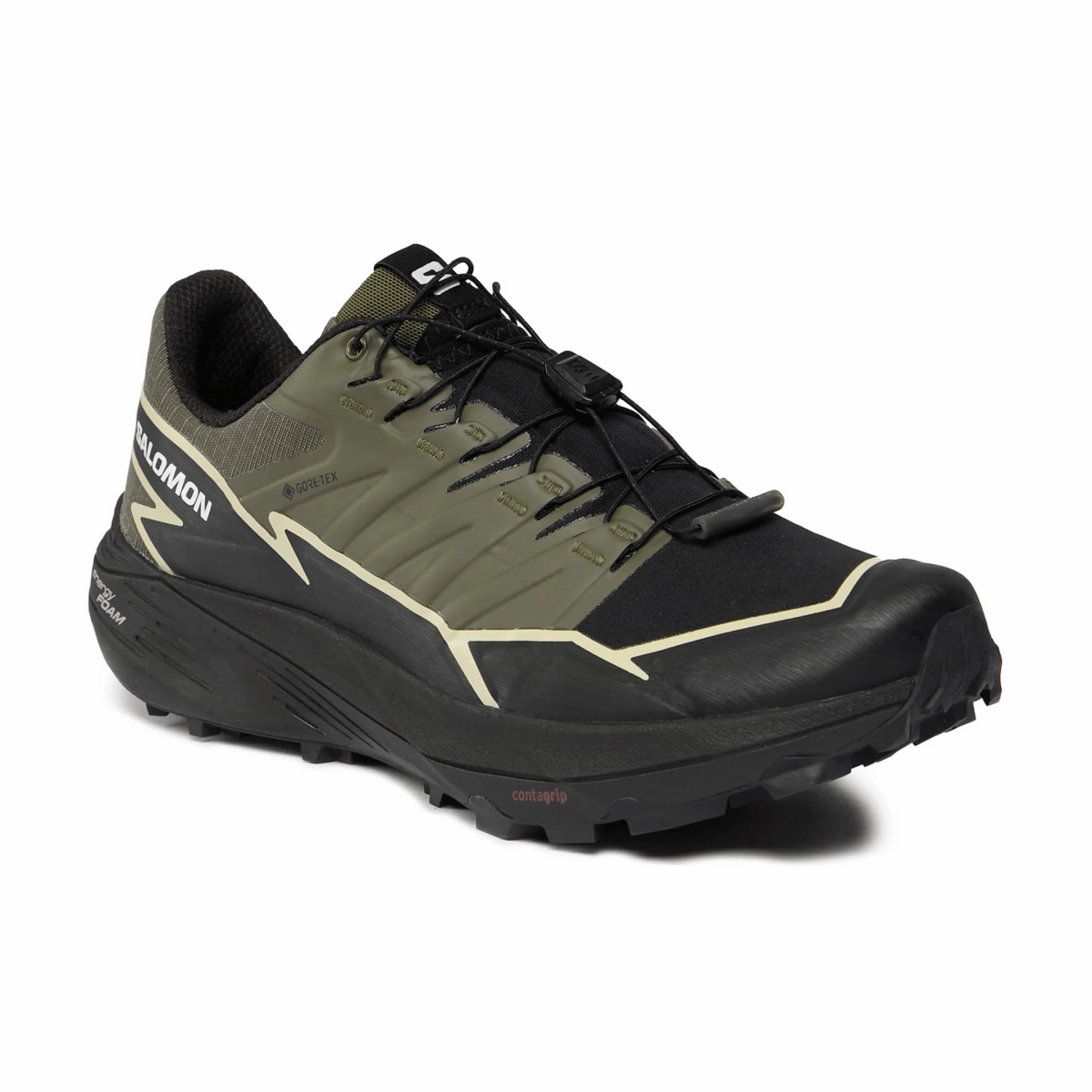 Salomon Men's Thundercross Gore-Tex Olive Night/Black/Alfalfa Dynamic Use Stable Move