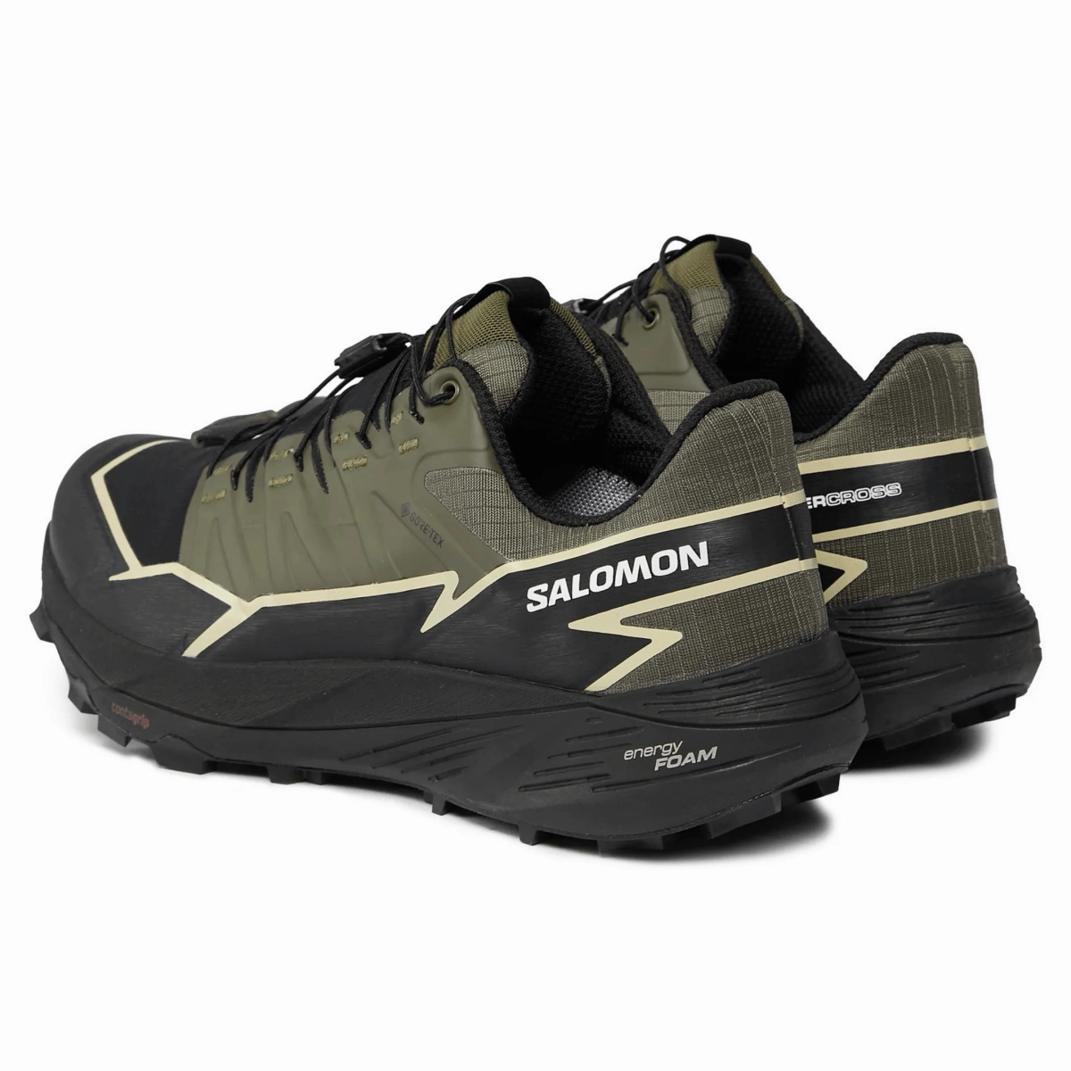Salomon Men's Thundercross Gore-Tex Olive Night/Black/Alfalfa Street Drive
