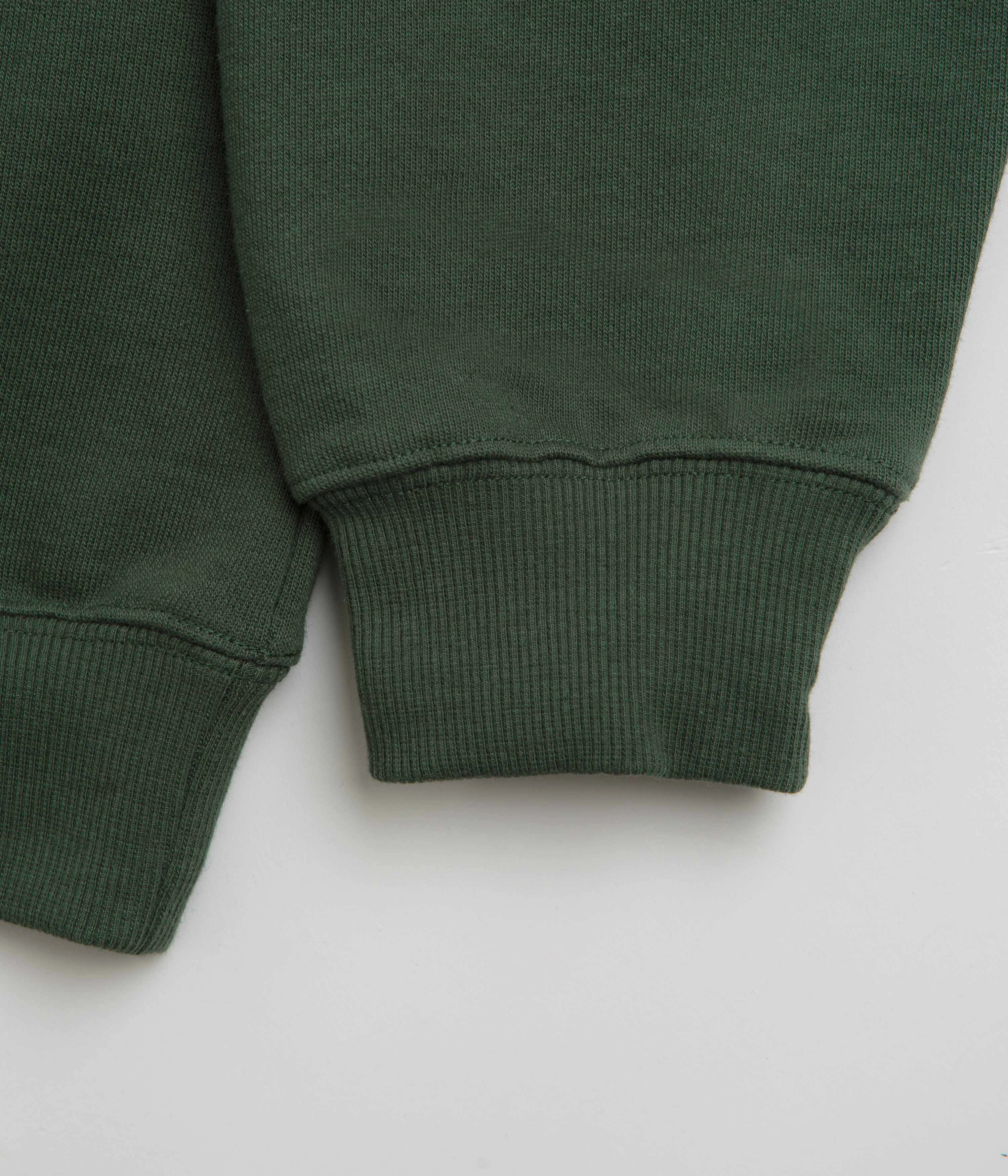 Modern XLarge Chenille Standard Logo Crewneck Sweatshirt - Green