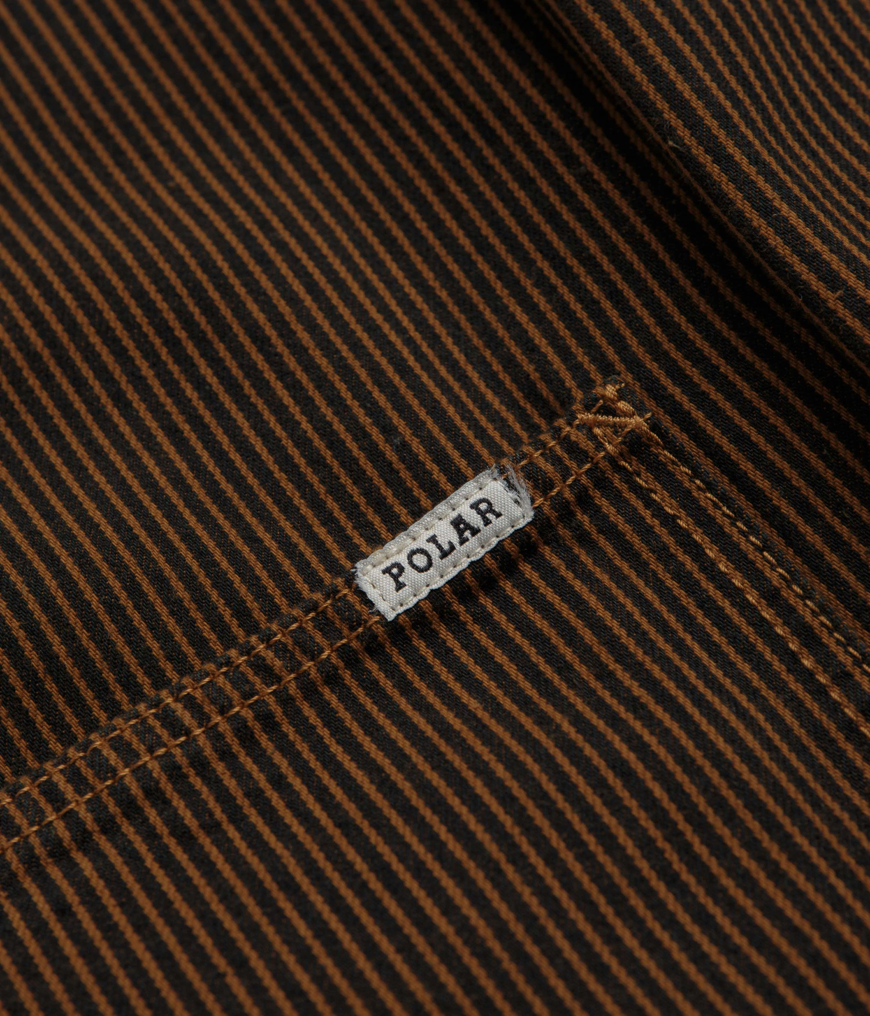 suitable for water sports Polar Hickory Stripe Ezra Jacket - Rust