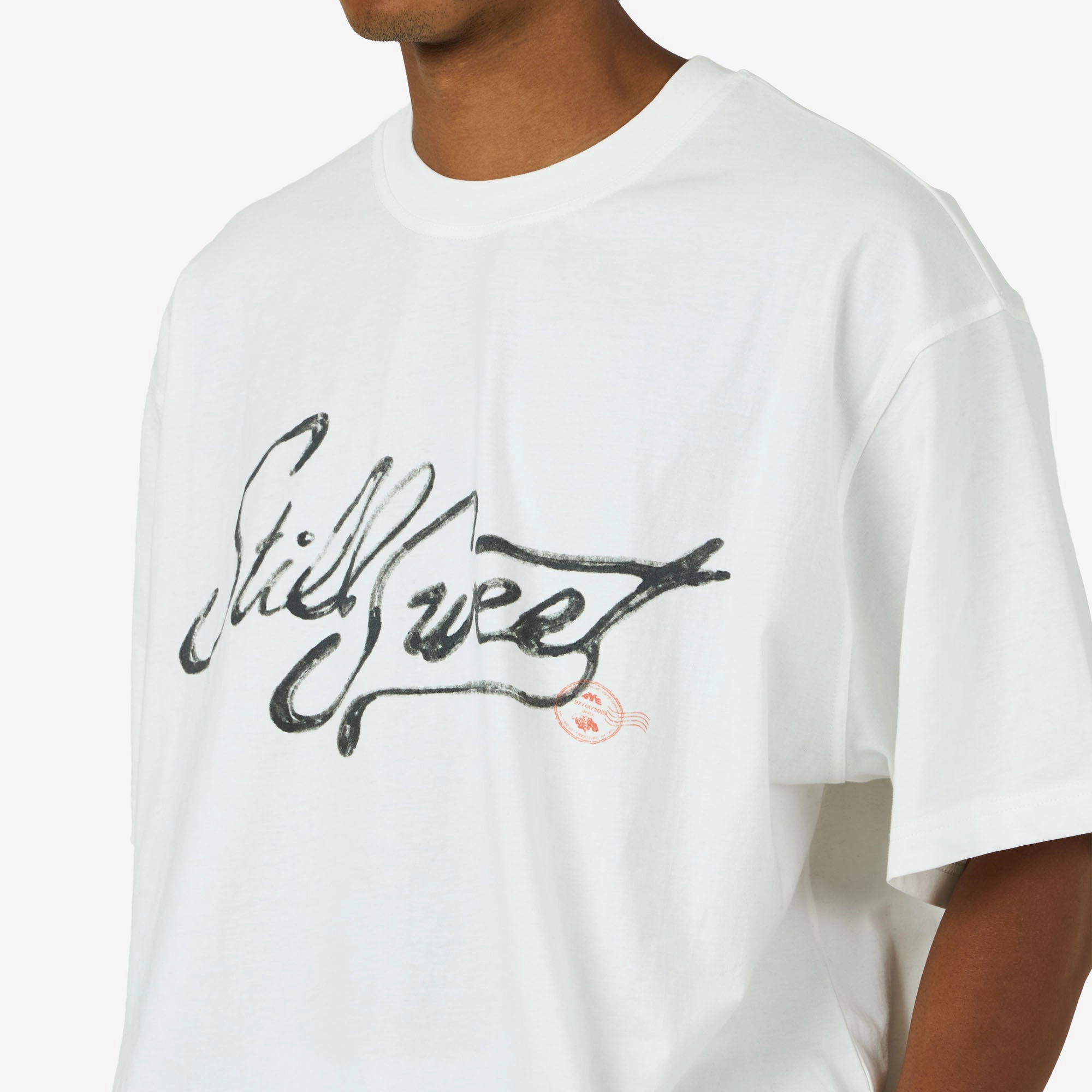 4YE Tall T-Shirt White sports scene