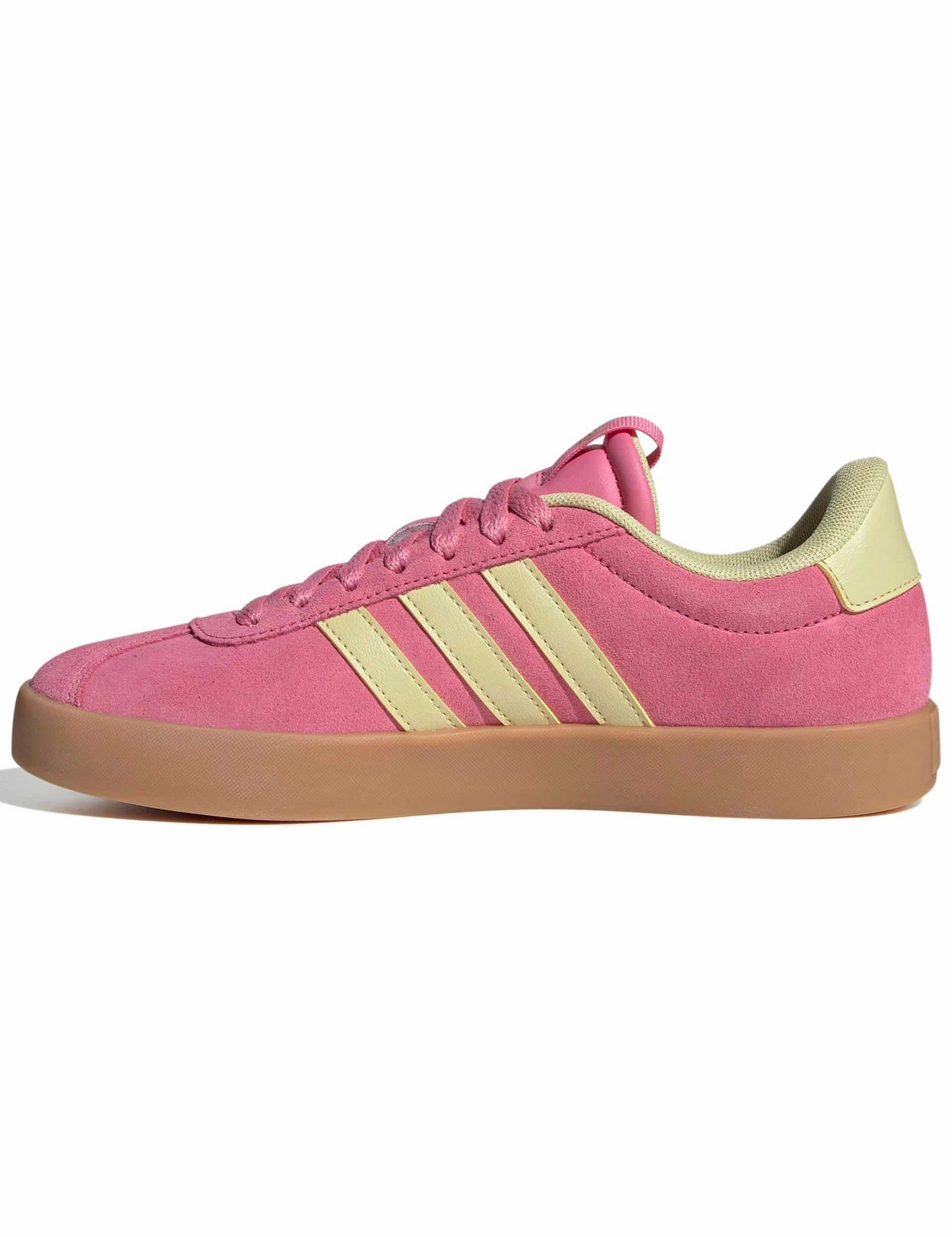 Soft Pressure Smooth Texture VL Court 3.0 Shoes - Pink Fusion/Powder Yellow/Gold Metallic