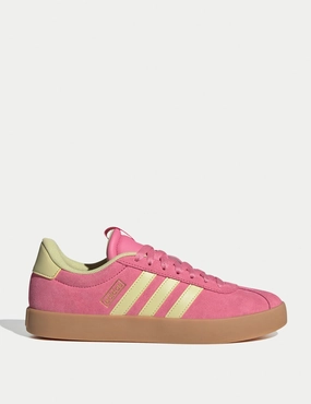 Running Inspired VL Court 3.0 Shoes - Pink Fusion/Powder Yellow/Gold Metallic