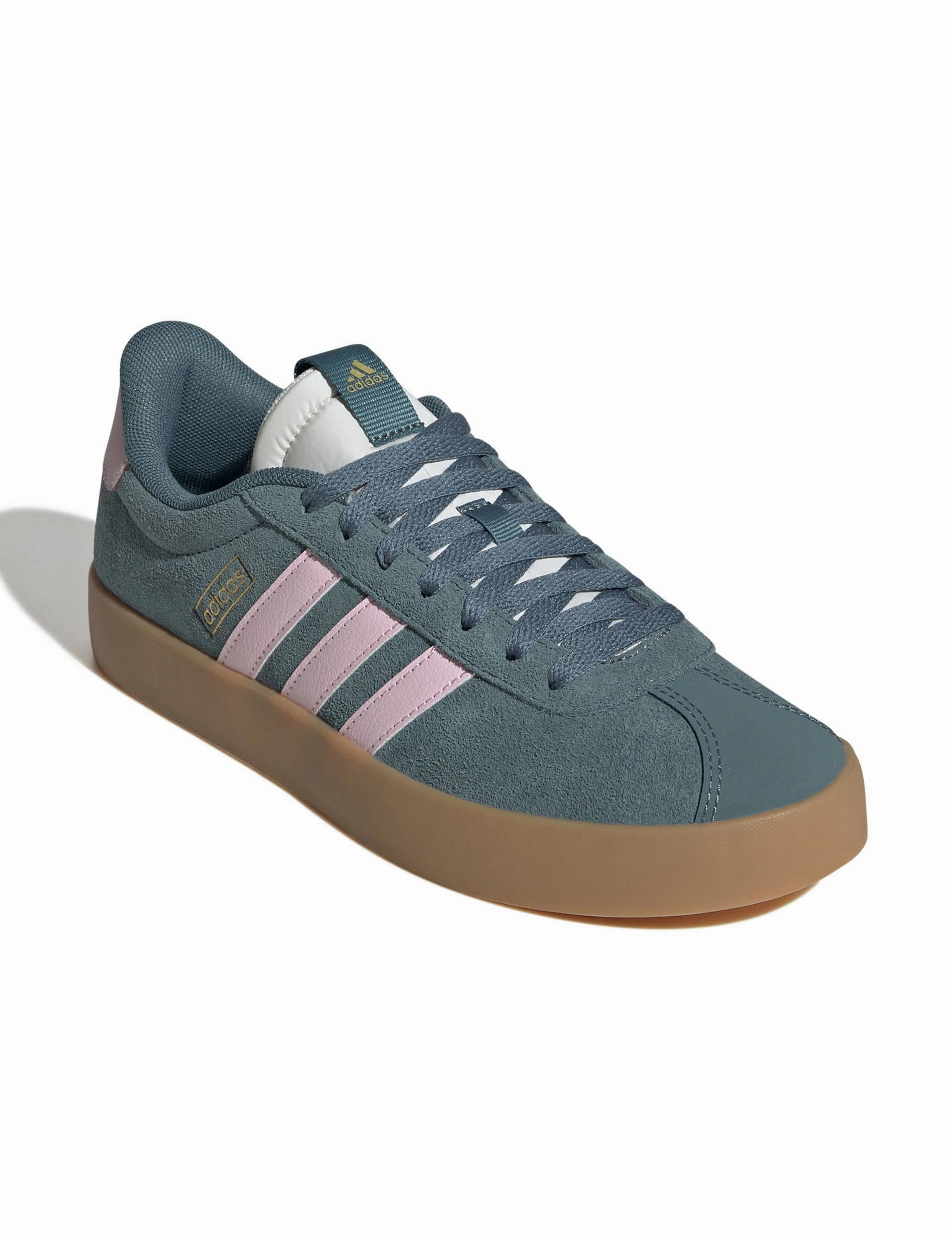 VL Court 3.0 Shoes - Preloved Teal/Clear Pink/Gold Metallic Low Step