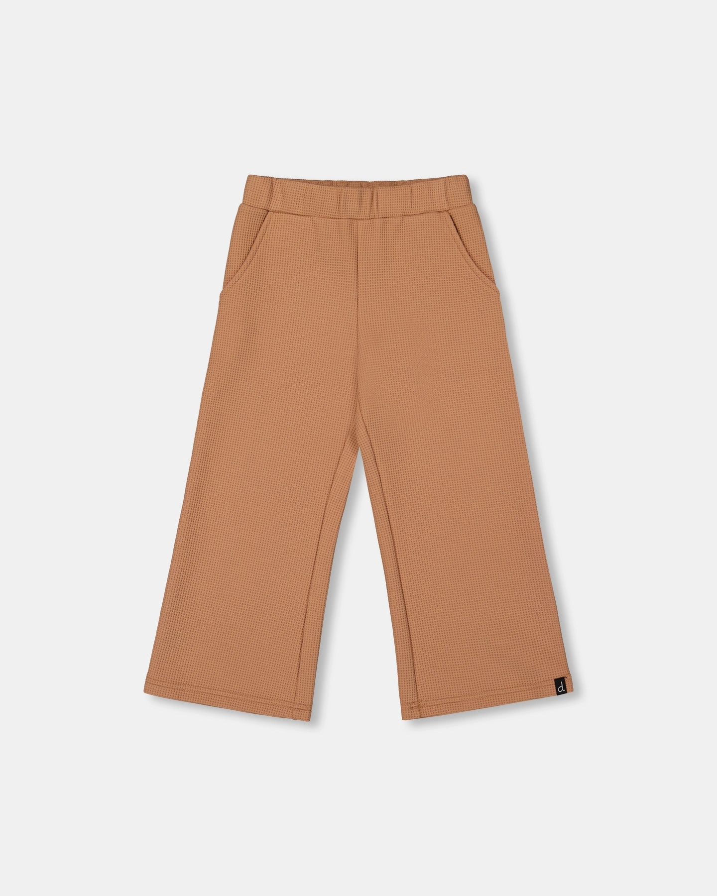 Flex Wear Comfort Flex Waffle Flare Leg Pants Caramel Brown