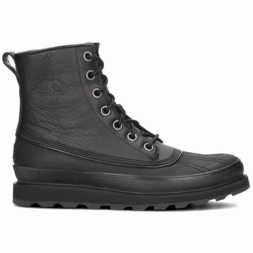 Denim Touch Eco Material Nature Lover Sorel Madson 1964 Waterproof Black / Black  NM2614-010 Men's