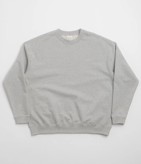 Snow Peak Recycled Cotton Crewneck Sweatshirt - Mid Grey consumer preference