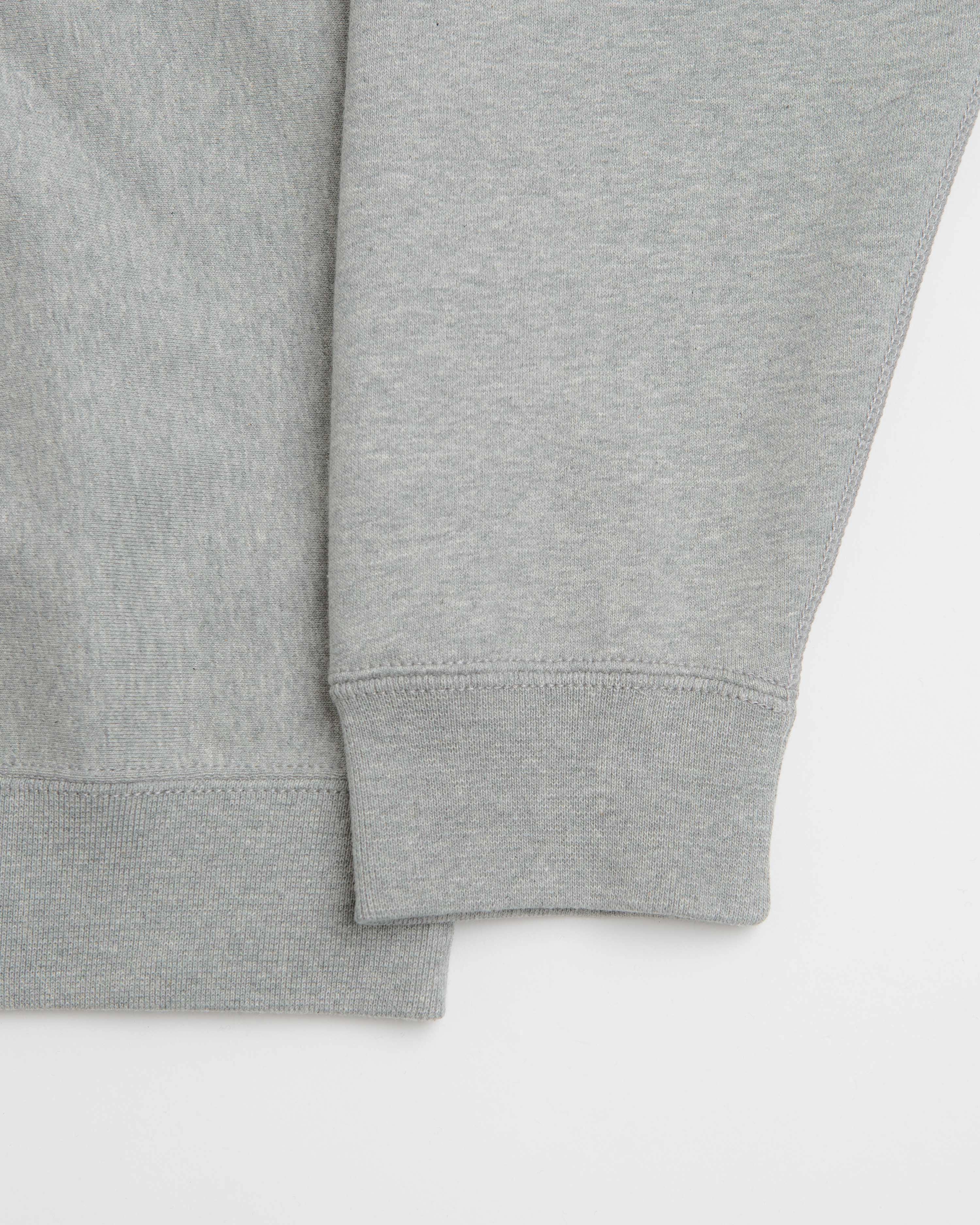 Nike Solo Swoosh Crewneck Sweatshirt - Dark Grey Heather / White / White Classic Minimal Plus Fit