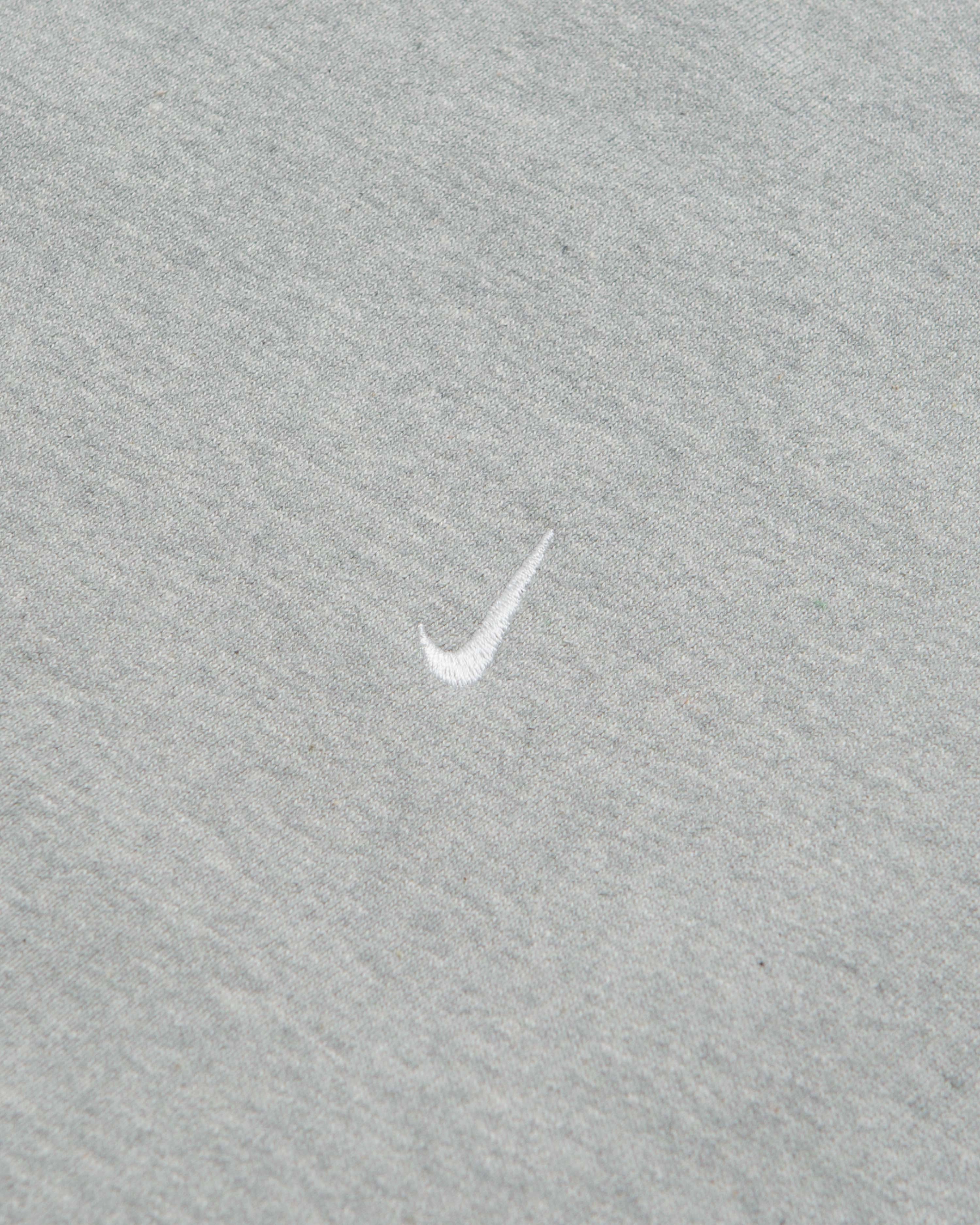 Light Warmth Nike Solo Swoosh Crewneck Sweatshirt - Dark Grey Heather / White / White