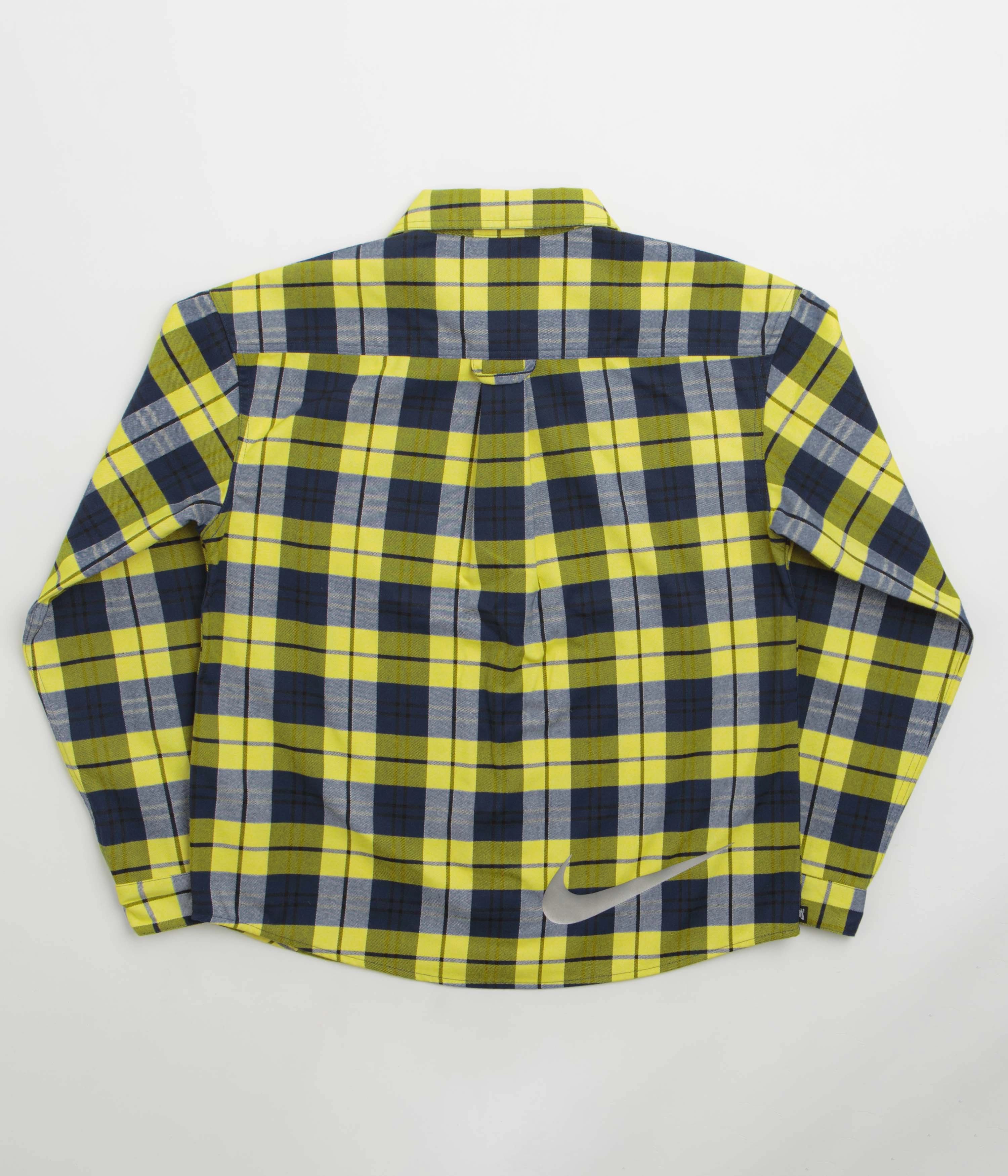 Nike SB Koston Flannel Shirt - Midnight Navy / Speed Yellow Trendy Wear Trendy Fashion