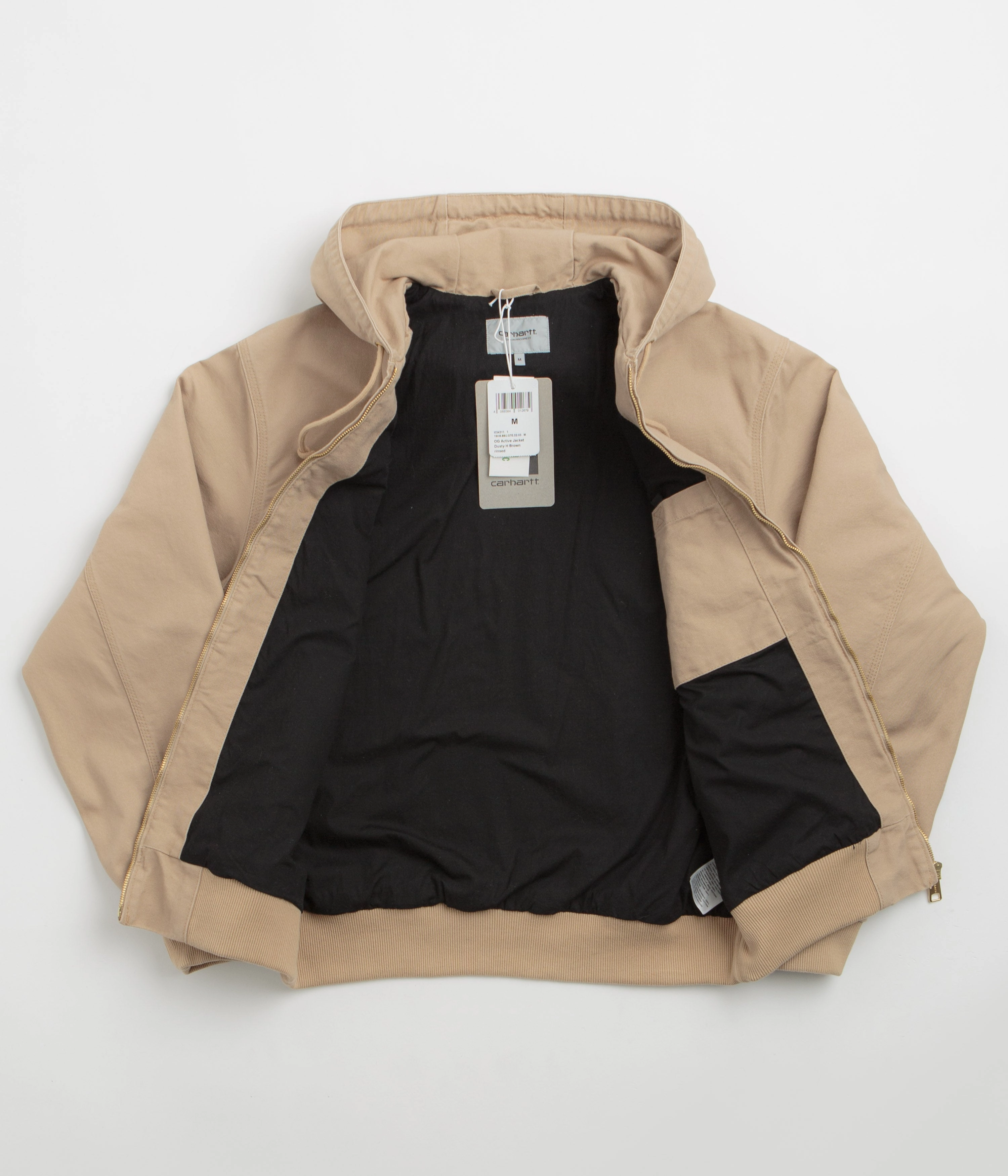 Carhartt OG Active Jacket - Dusty Hamilton Brown Rinsed Cozy Touch Ventilation Grommets