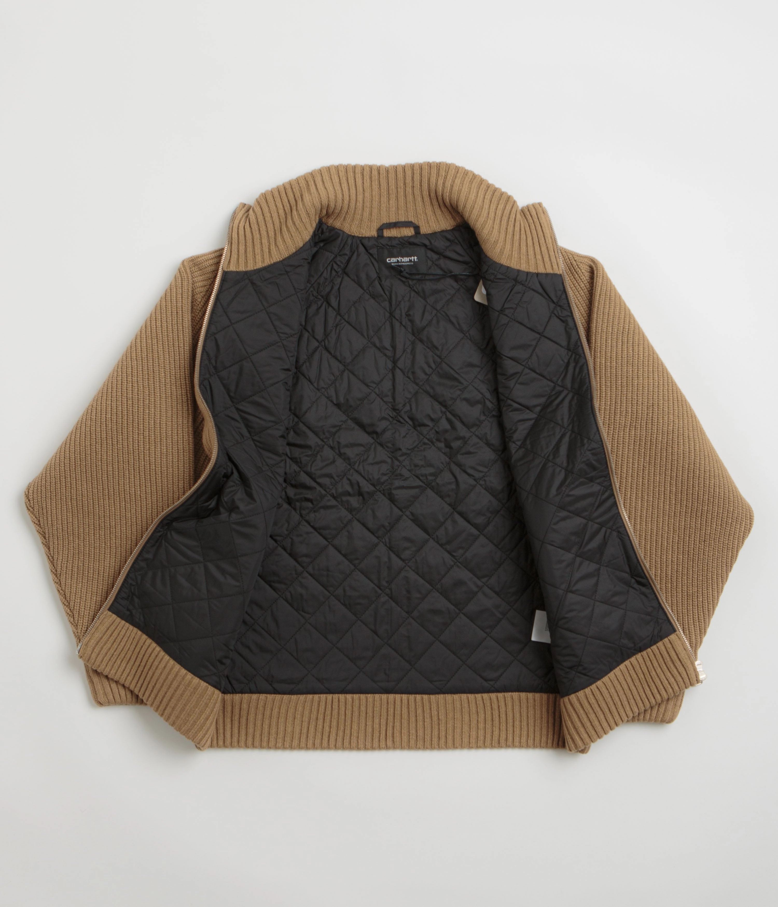 No Bulk Carhartt Banley Sweater Jacket - Peanut