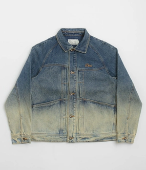 Prayer photographers Dime Denim Jacket - Dipped Sandblasted Indigo