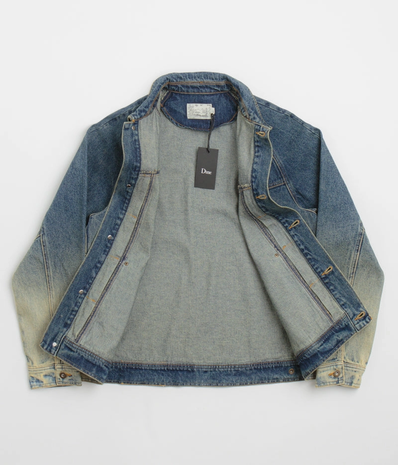 Dime Denim Jacket - Dipped Sandblasted Indigo insulated suitable for night wear