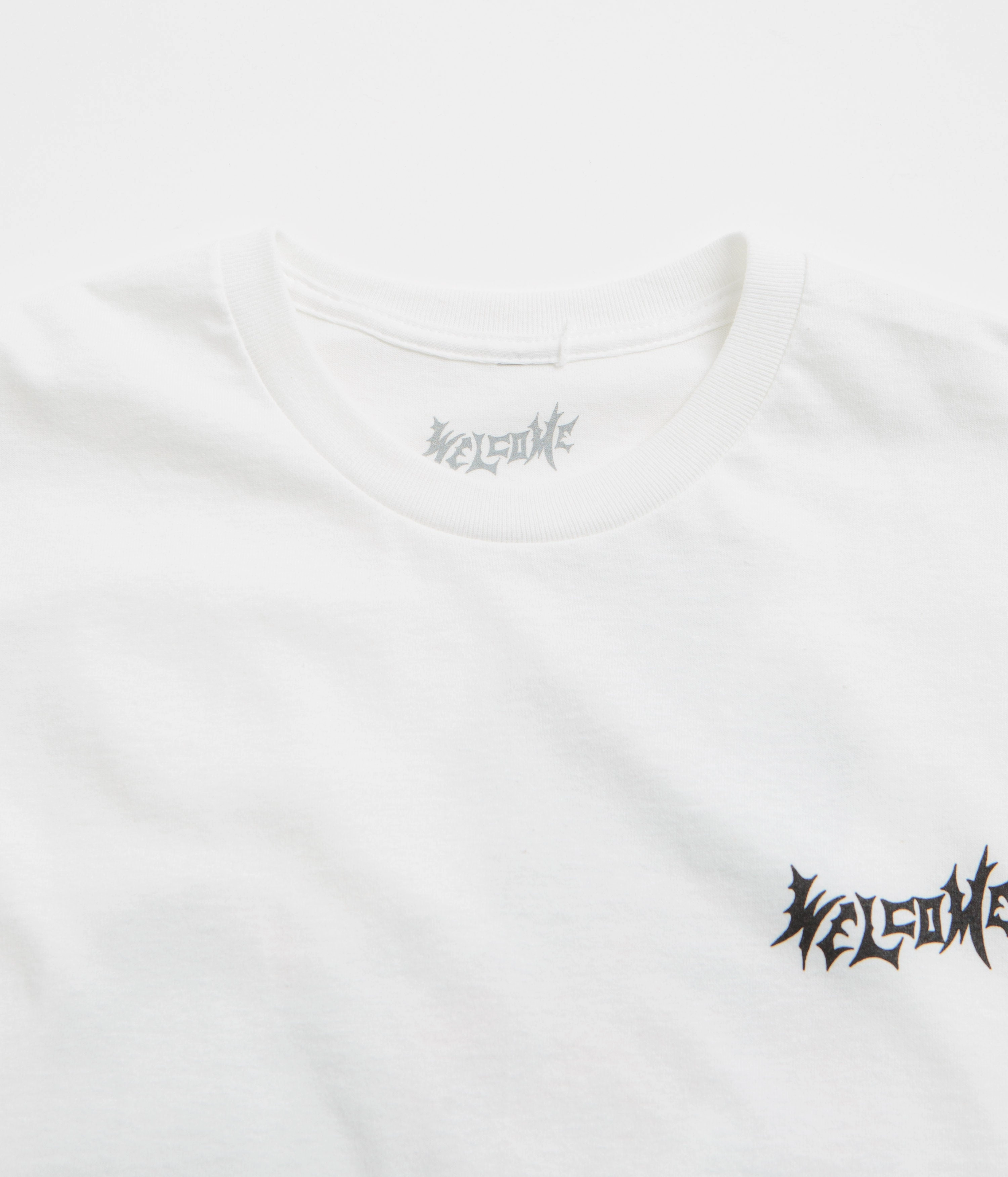 tall size Welcome Unchained T-Shirt - White