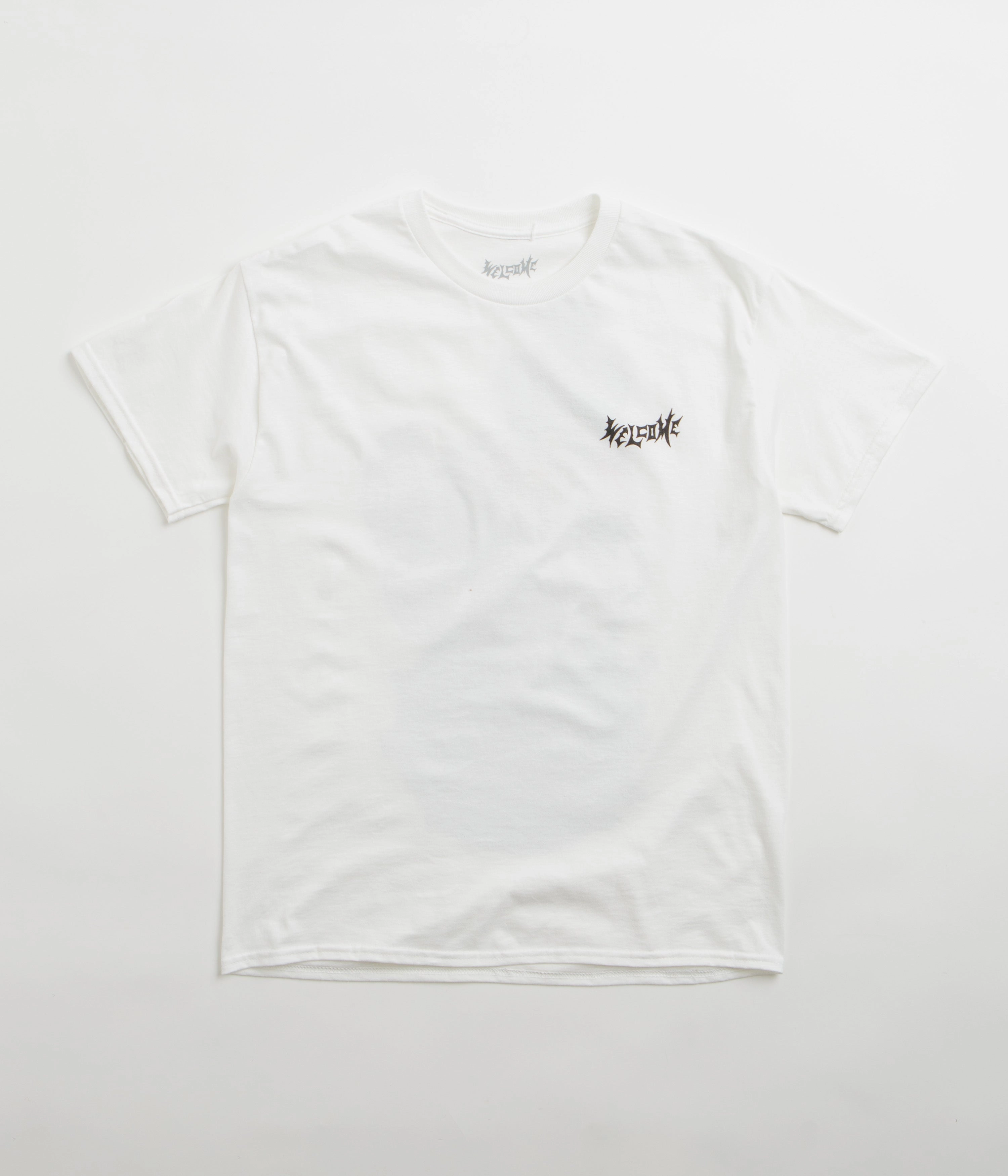 geometric tiered Welcome Unchained T-Shirt - White