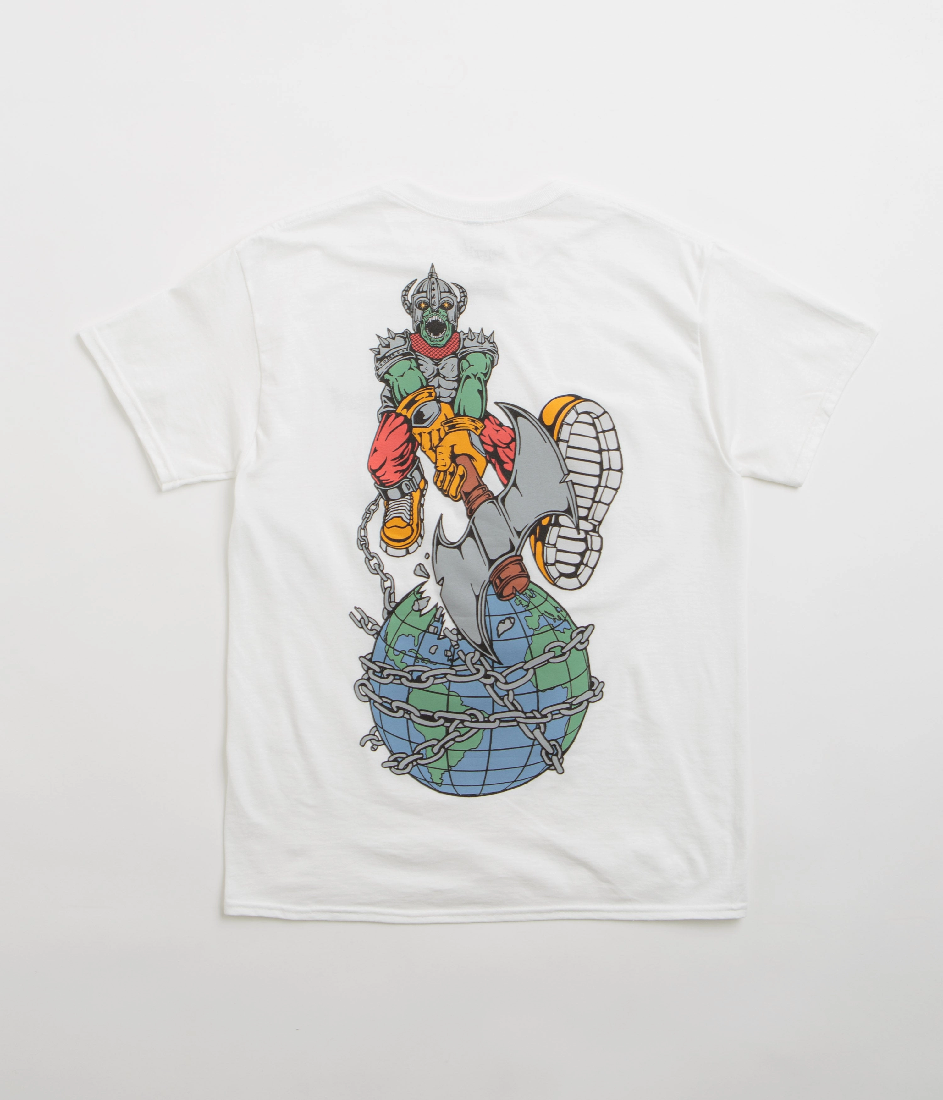tall size Reinforced Seams Welcome Unchained T-Shirt - White