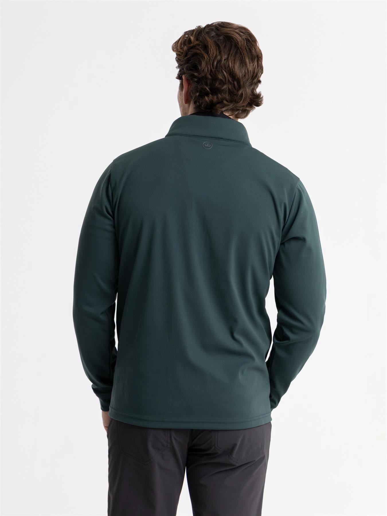 Zip Off Detailing Ring Weld Hybrid Half Zip Jacket Nordic Pine