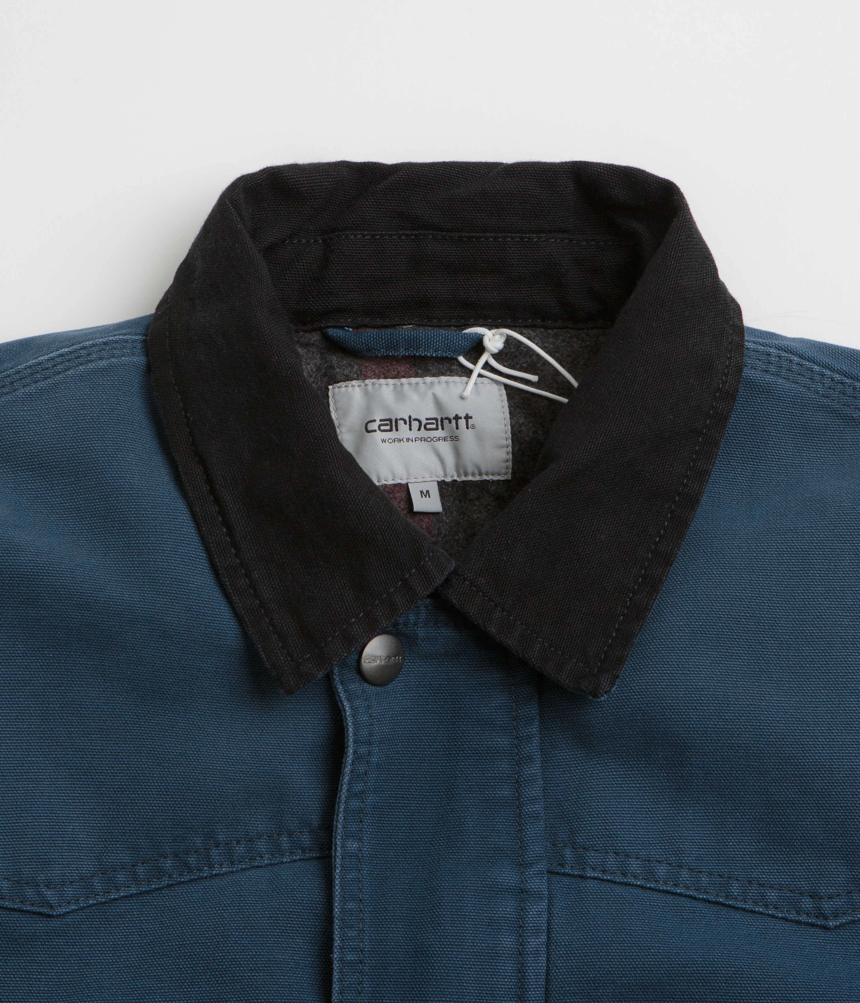 Carhartt OG Santa Fe Coat - Deep Lagoon / Black Stone scarf