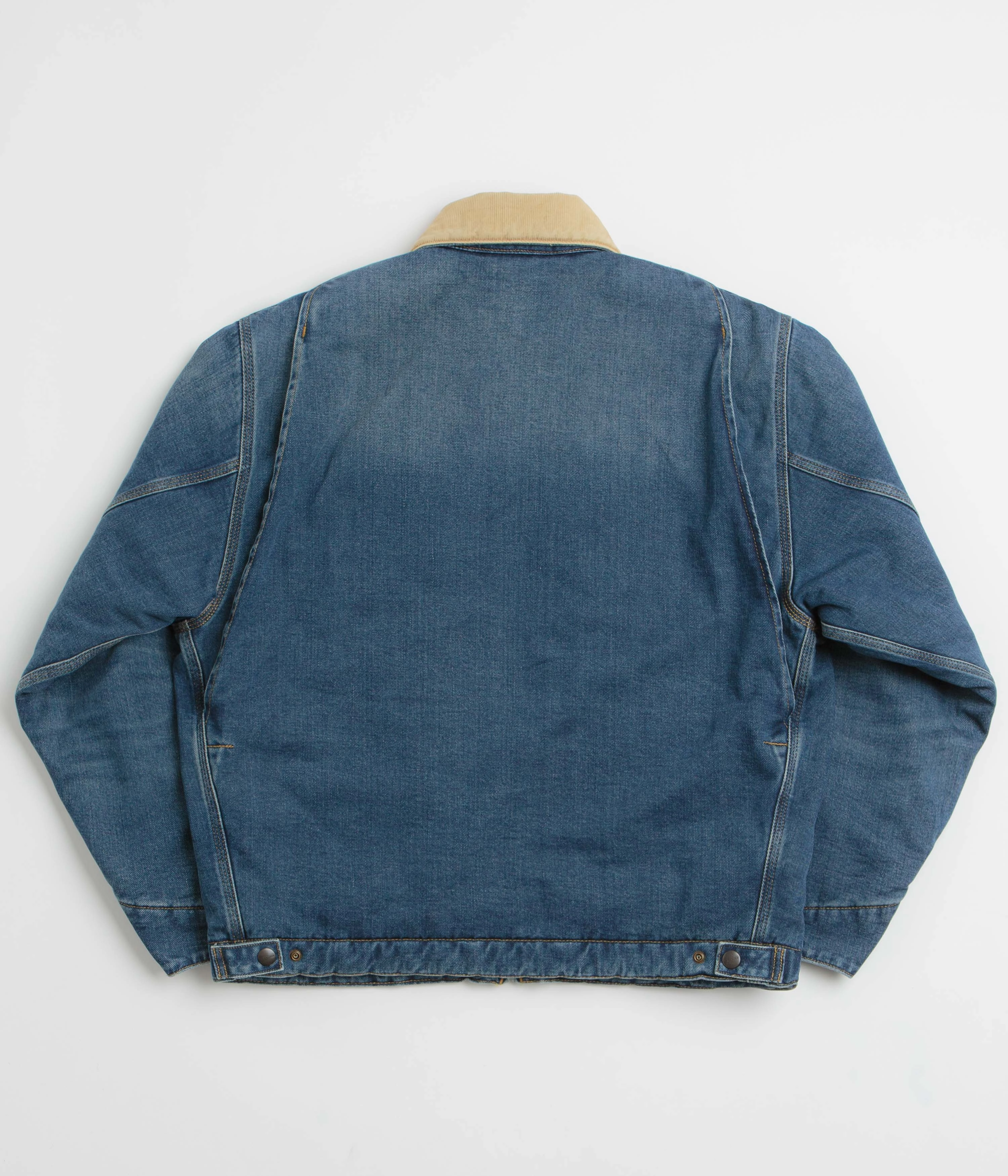 Outdoor Wear Carhartt OG Detroit Jacket - Blue / Dusty Hamilton Brown Dark Wash