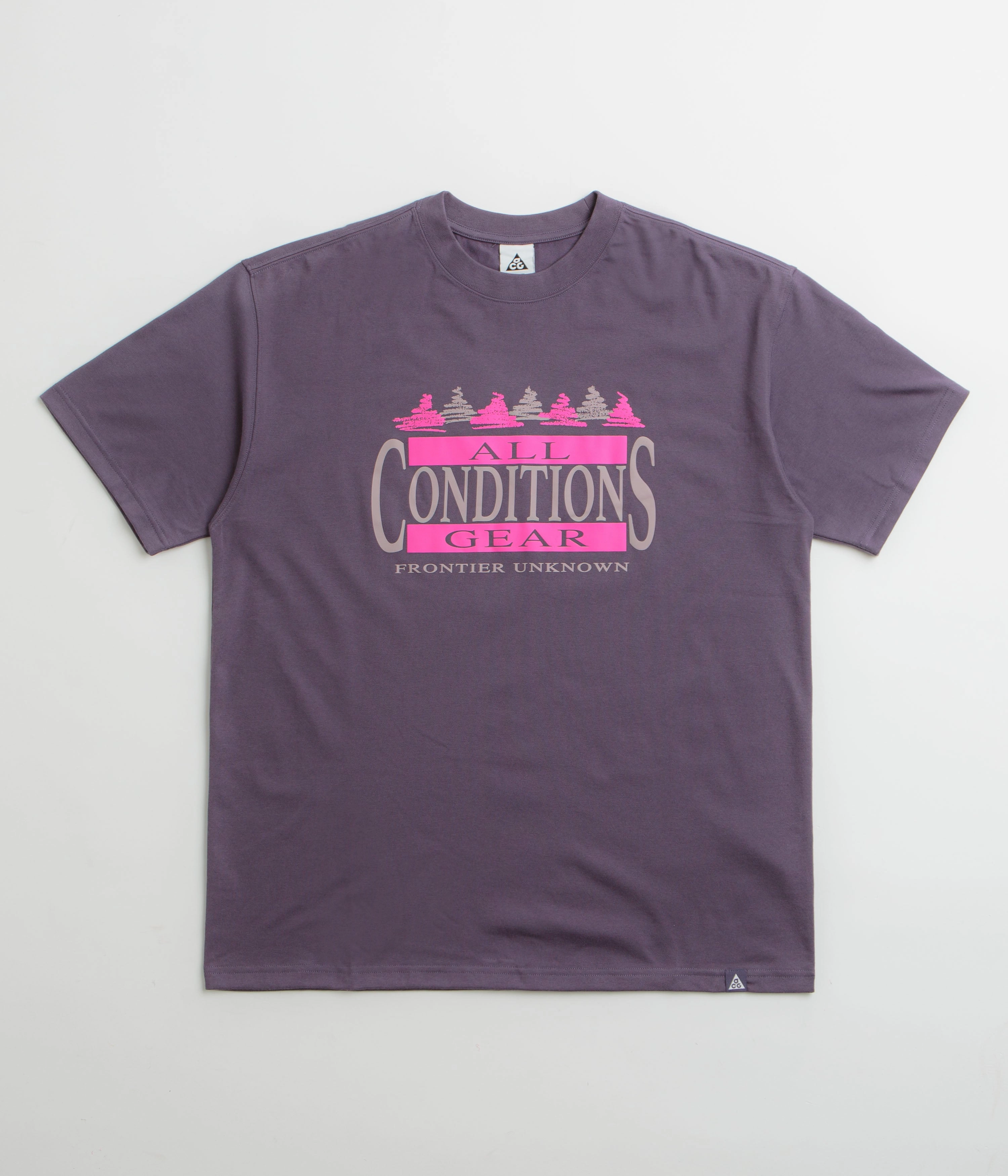 raw hem Nike ACG Frontier T-Shirt - Dark Raisin