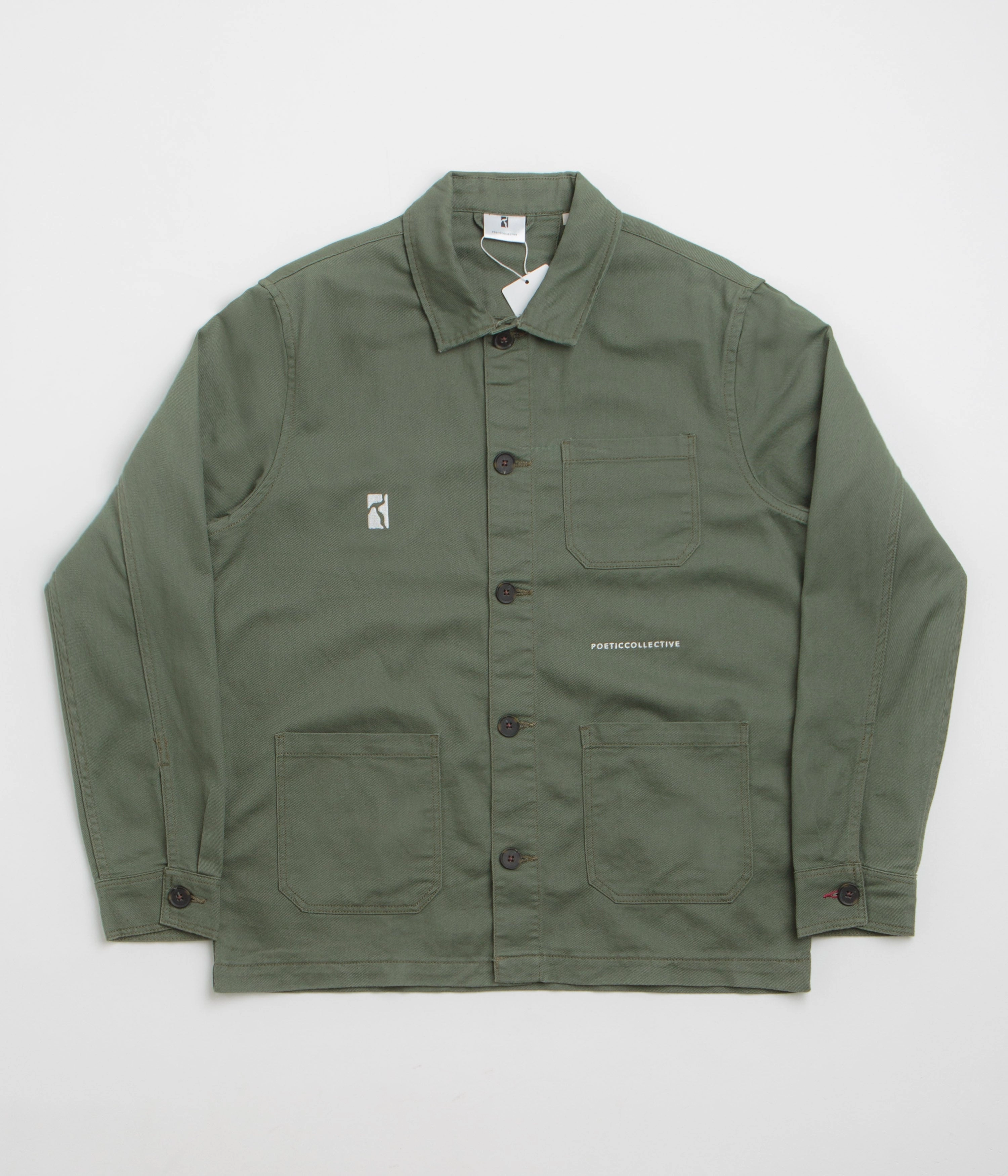 Poetic Collective Worker Jacket - Green Wind Resistant Wear