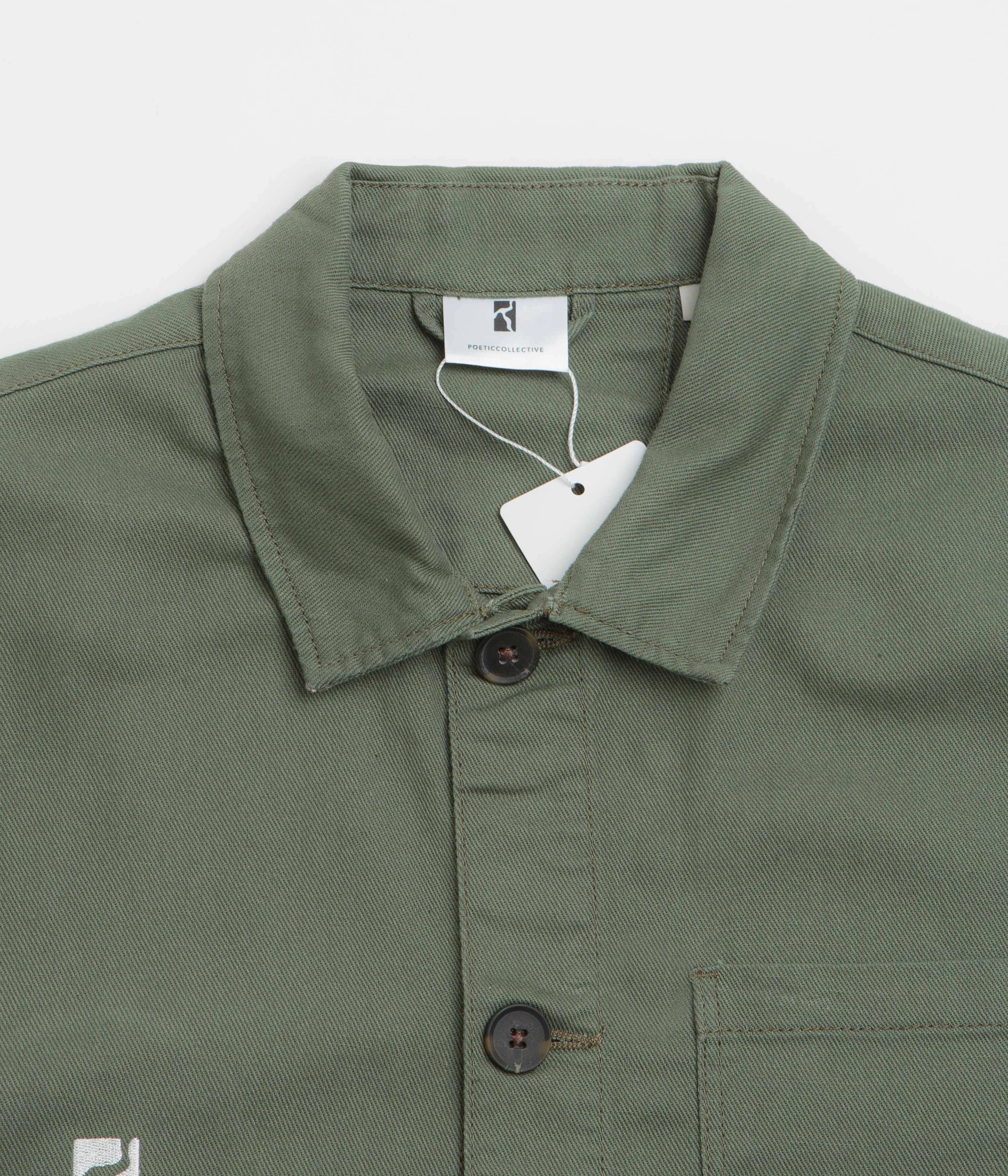 Poetic Collective Worker Jacket - Green Toothbrush