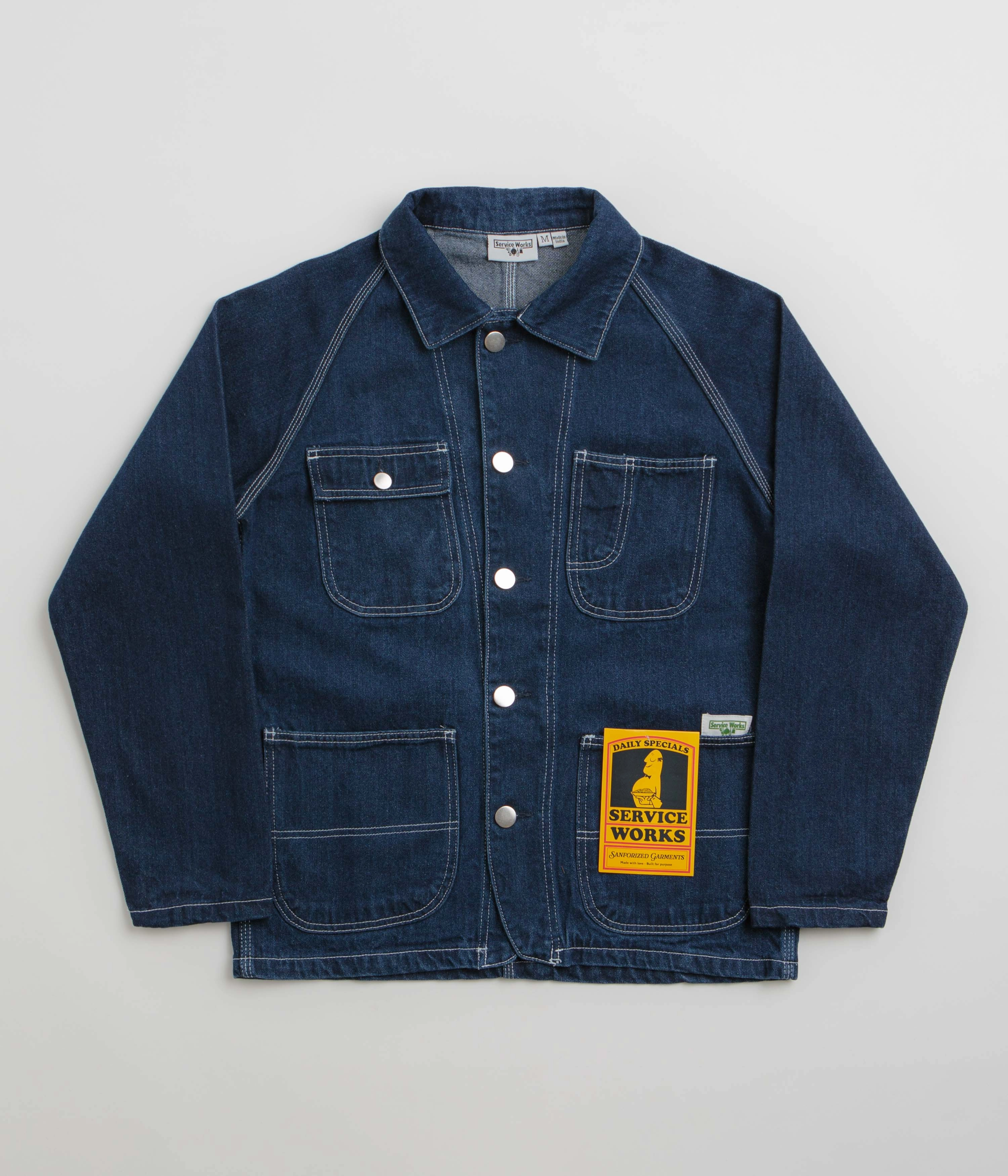 Service Works Denim 2.0 Coverall Jacket - One Wash Soft Interior doctors