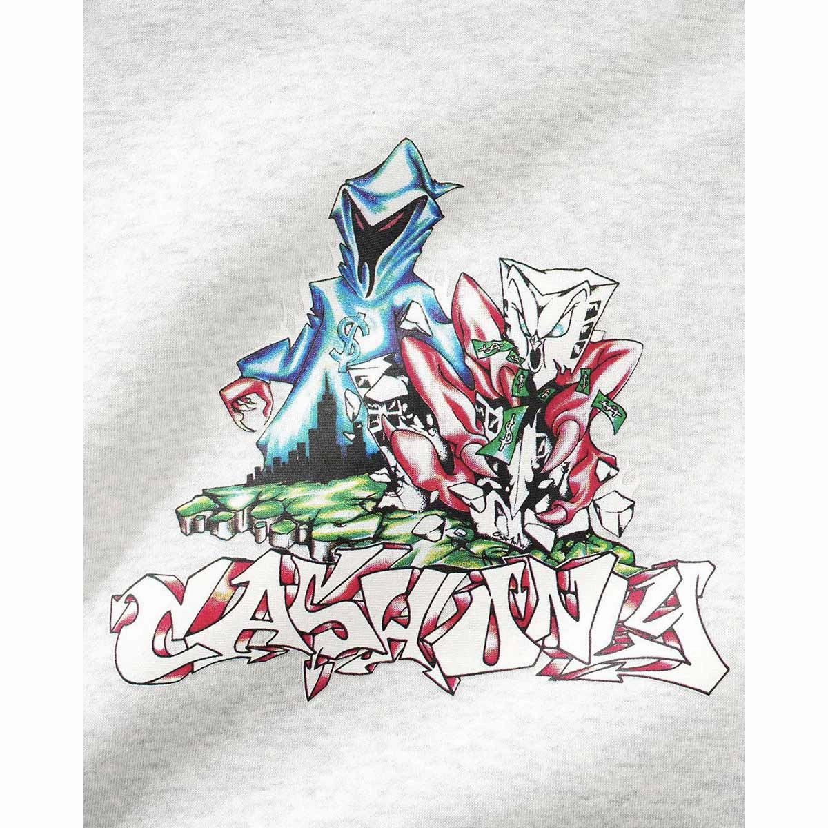 Cash Only - Reaper Hoodie Ash Bold Street Personalizable