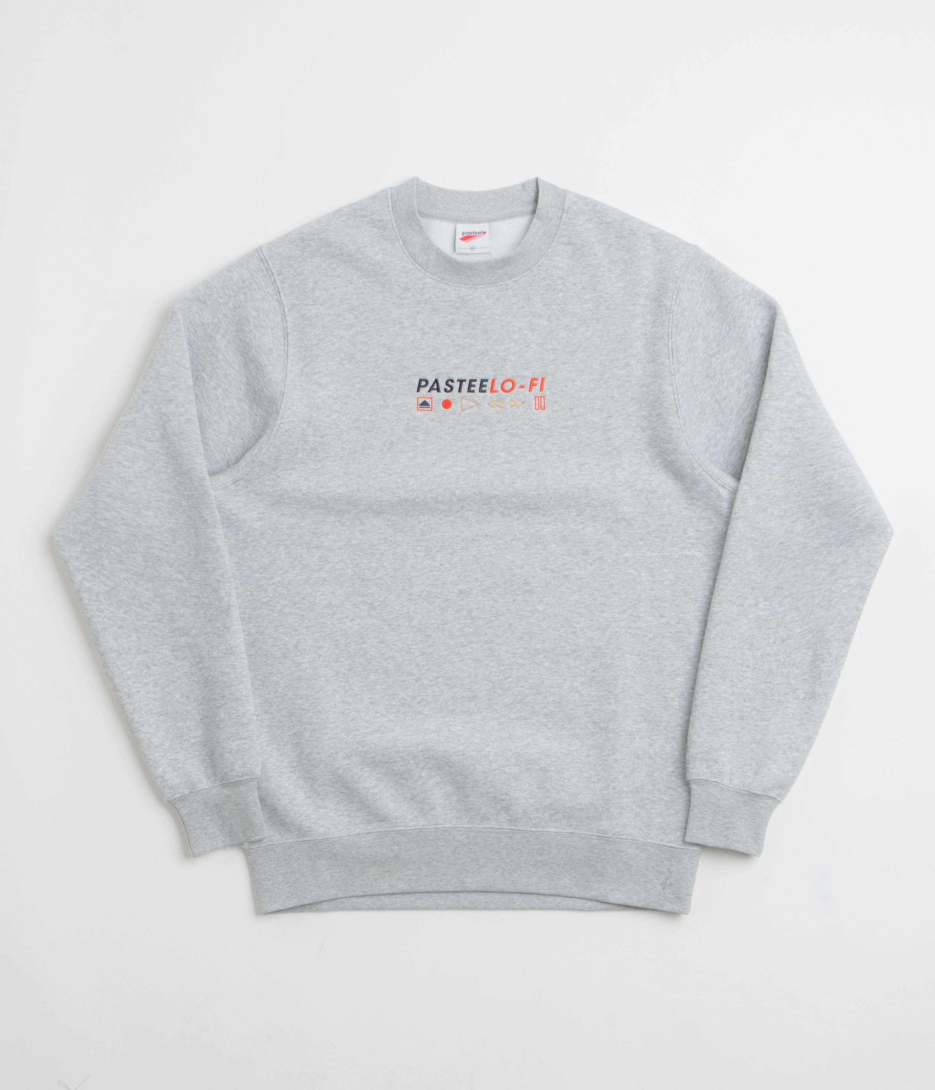 Pasteelo Lo-Fi Crewneck Sweatshirt - Heather Grey product personalization ideas Minimalist Look
