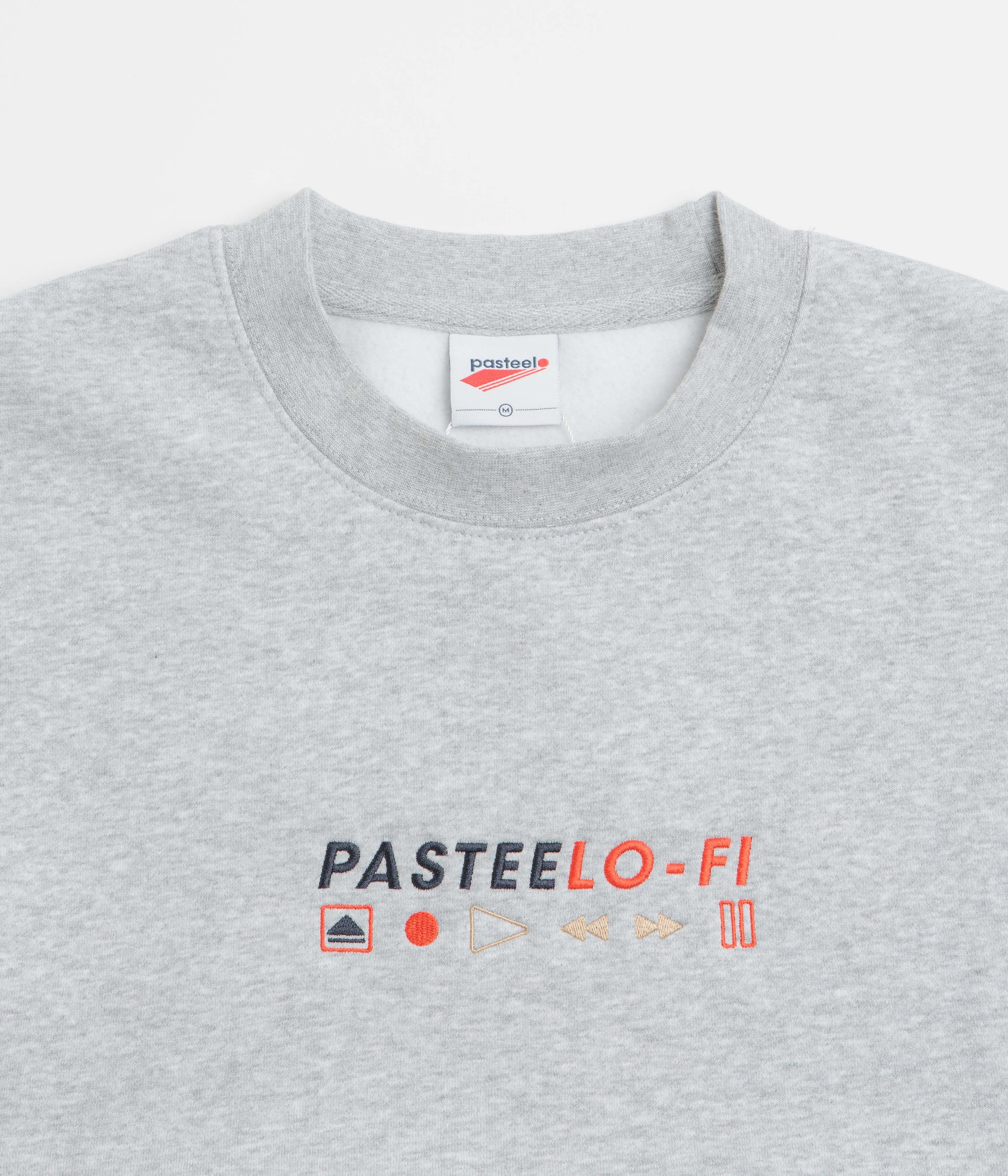 product inventory Pasteelo Lo-Fi Crewneck Sweatshirt - Heather Grey
