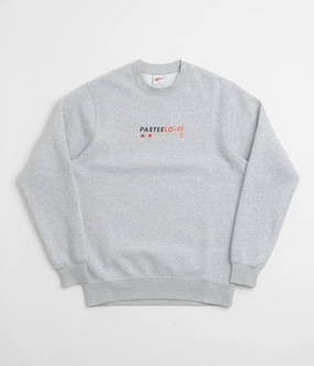 Pasteelo Lo-Fi Crewneck Sweatshirt - Heather Grey product personalization ideas Minimalist Look