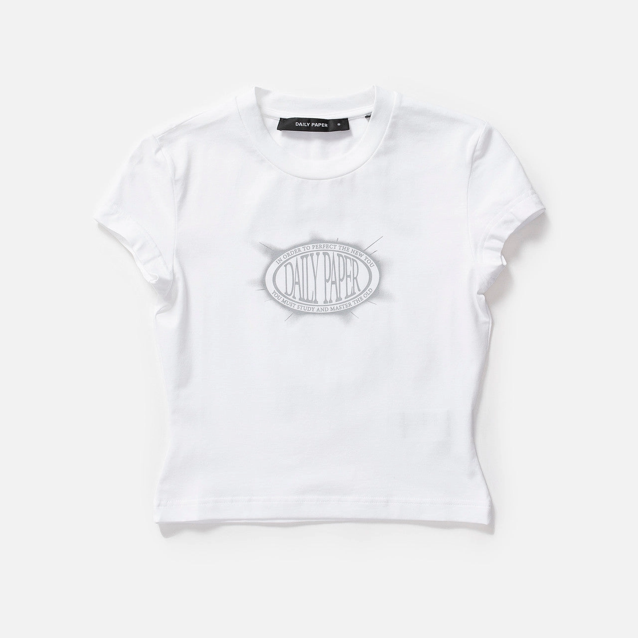 tiered Wmns Glow Cropped Short Sleeve T-Shirt