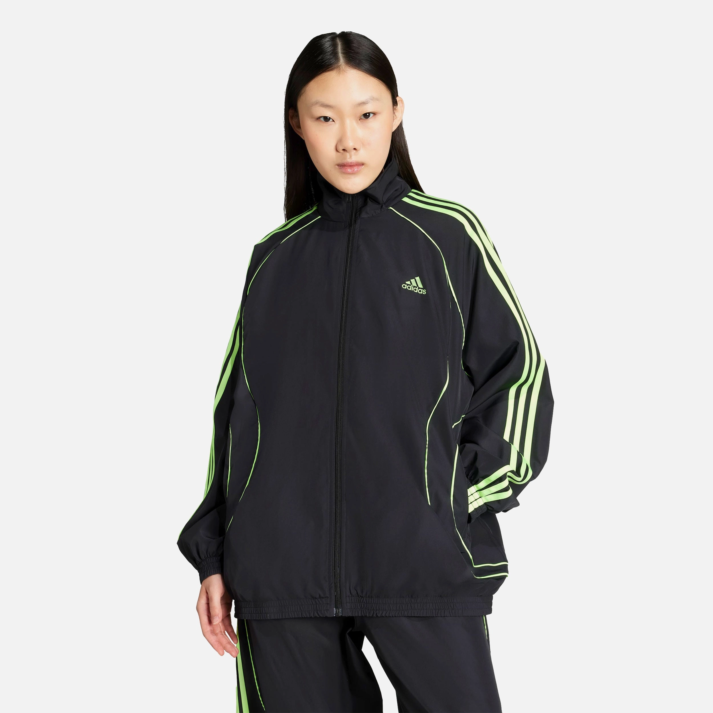Wmns Teamgeist Adicolor Woven Track Top Debate Wind-Resistant Protection