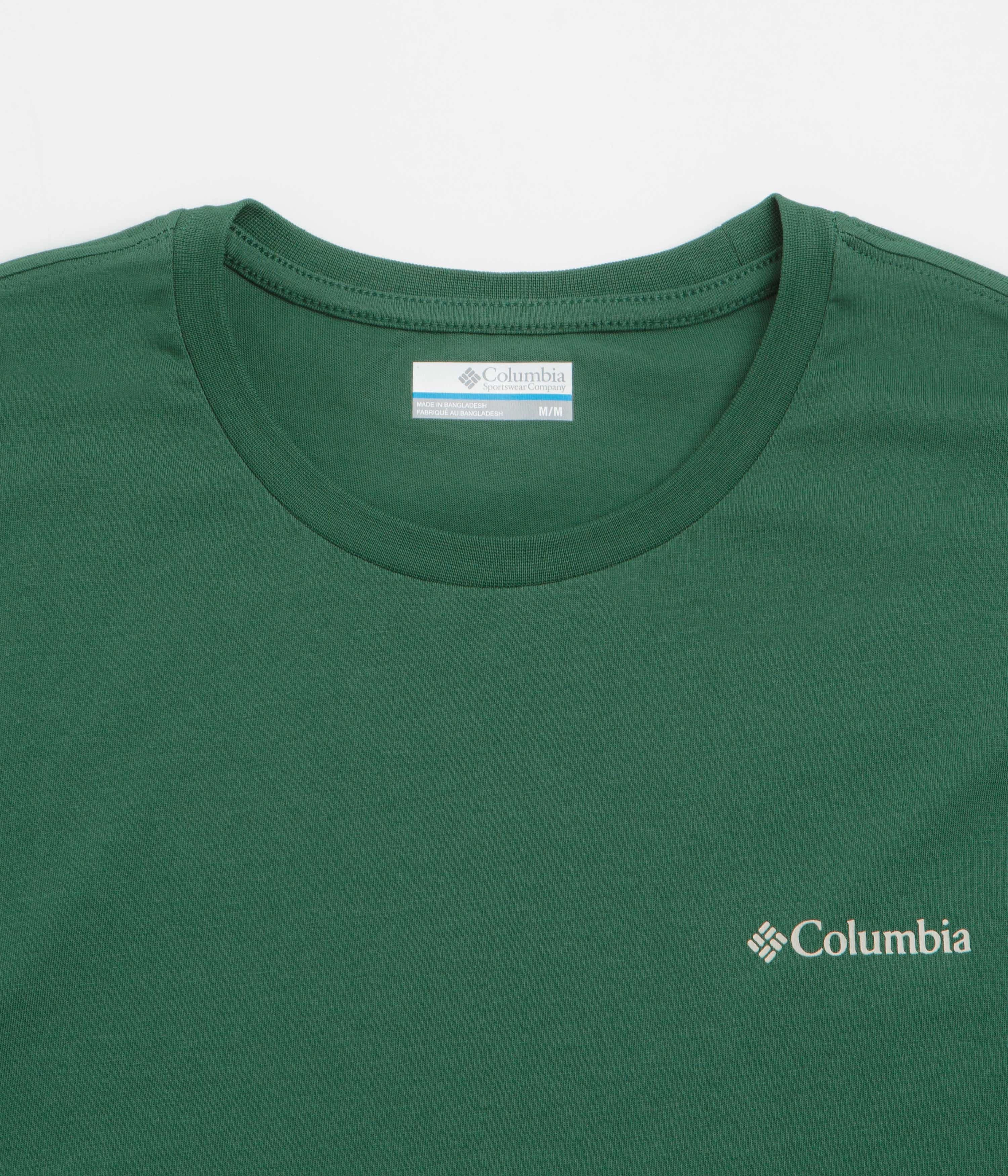 Low-quality straight legs Columbia Barton Springs Graphic T-Shirt - Rain Forest / Dark Stone