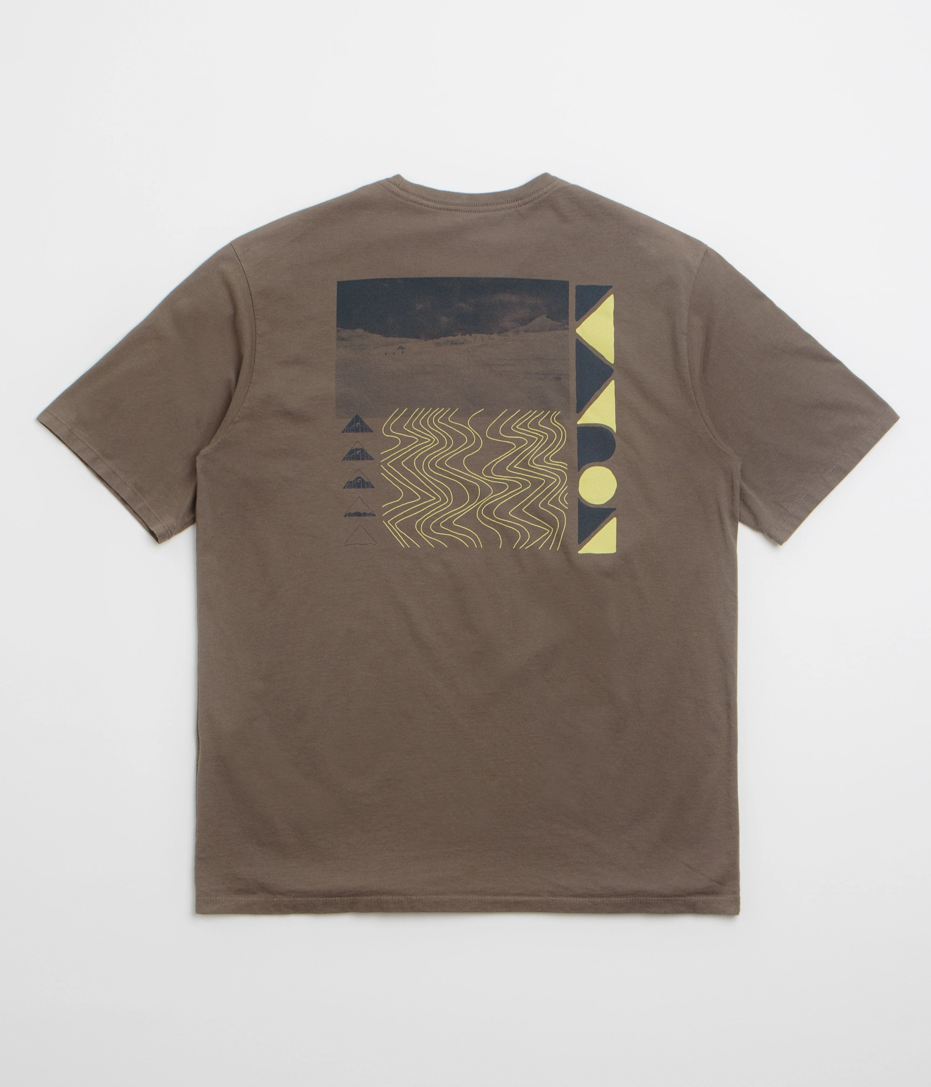 Asymmetrical hem Seasonal Fashion Patagonia Driftways Organic T-Shirt - Marlow Brown