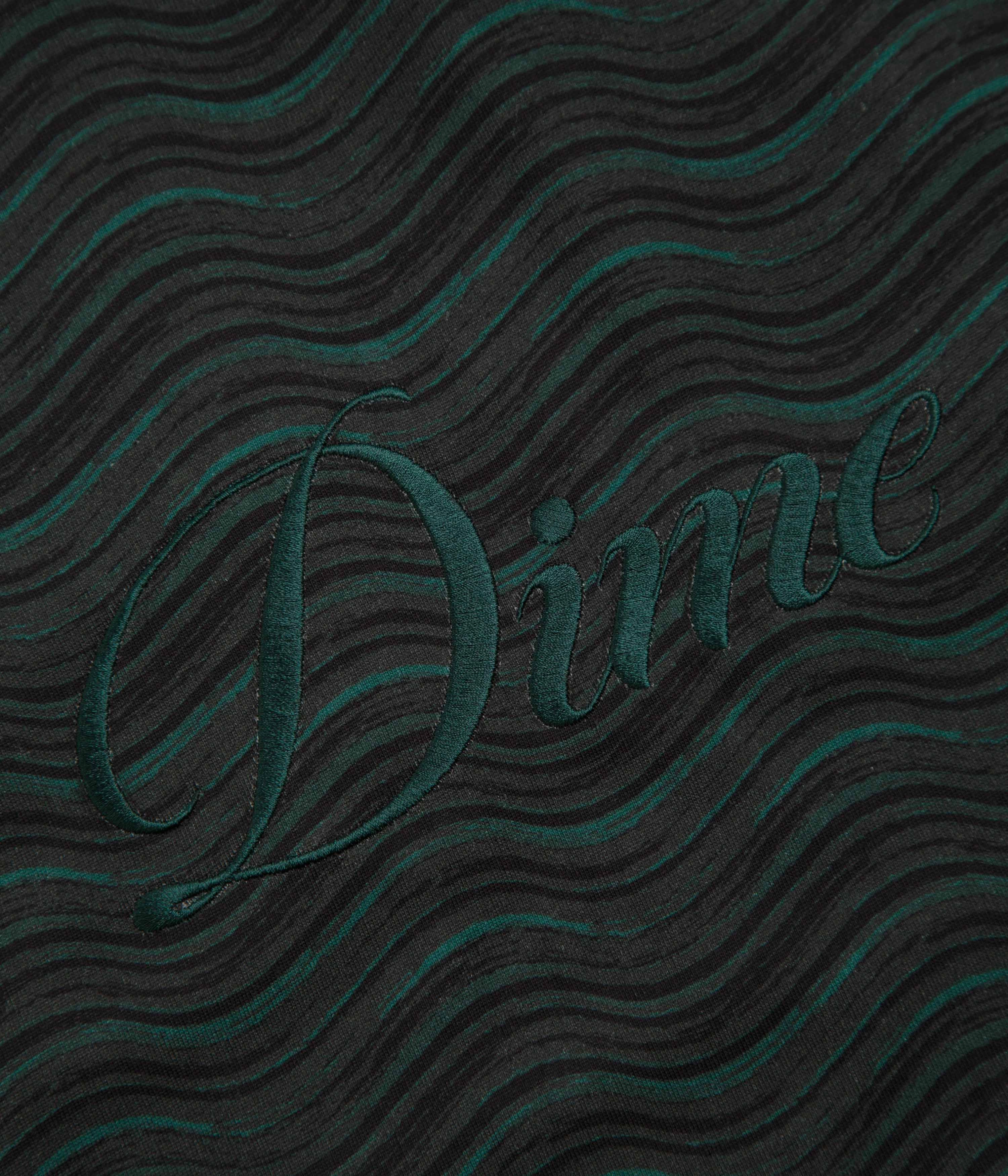 festival venue zipper Dime Transmission Long Sleeve T-Shirt - Emerald