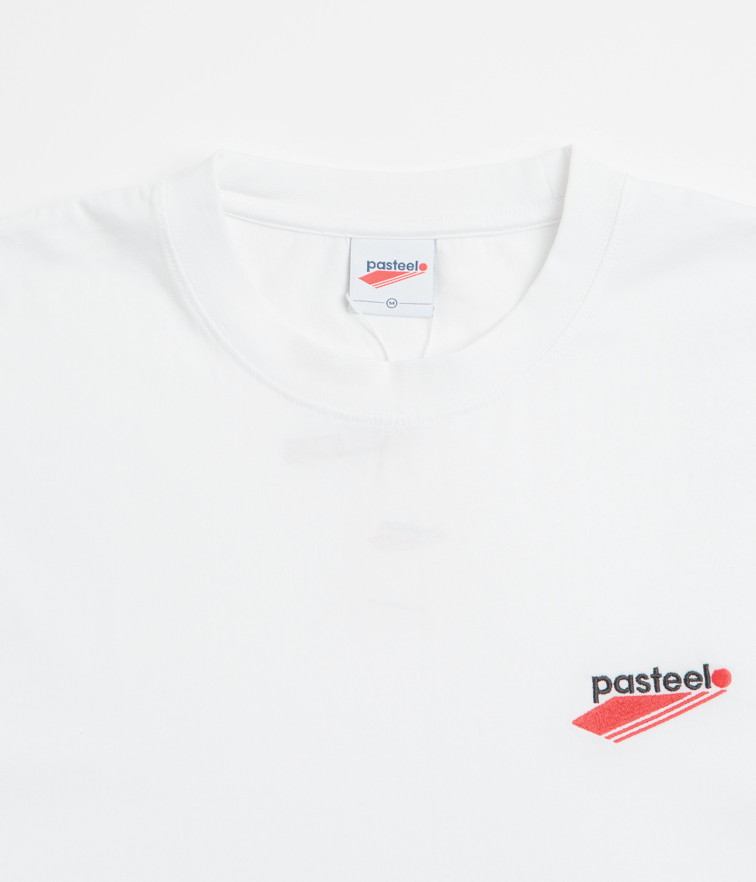 lounge pants silhouette Windy day Pasteelo Embroidered O.G. T-Shirt - White