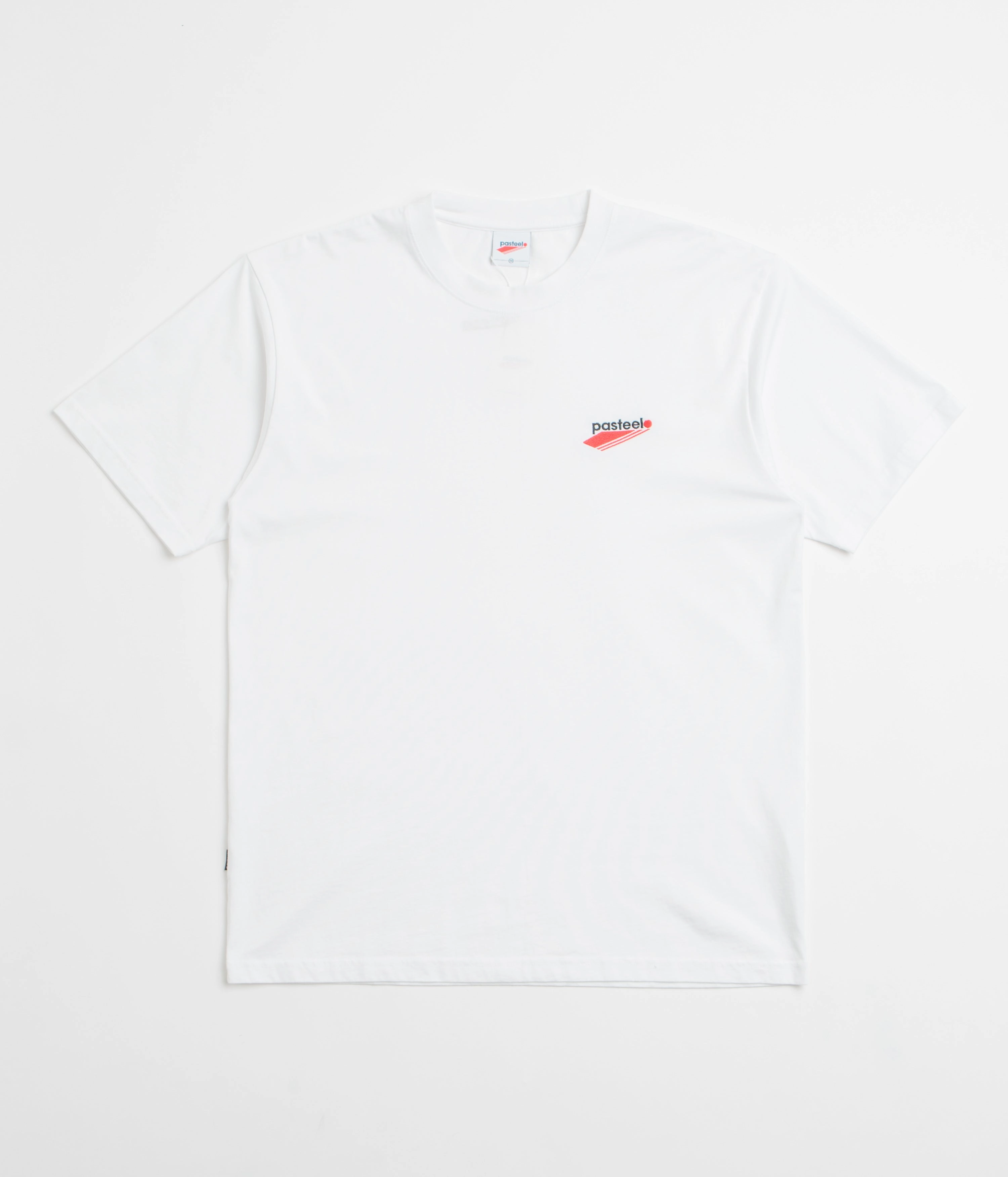 Pasteelo Embroidered O.G. T-Shirt - White Functional metallic hem