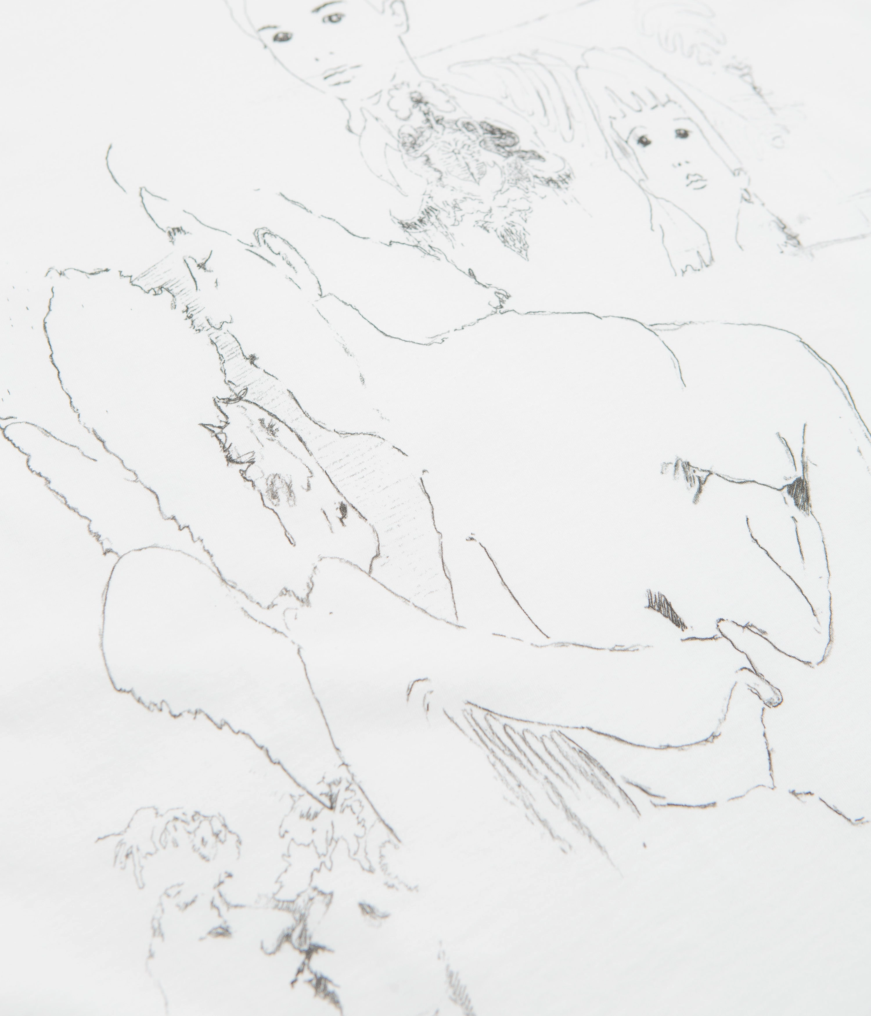 abstract hem Polar R??ve Steve T-Shirt - White