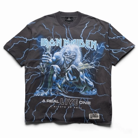 Iron Maiden x Represent A Real Live One Tee - Stained Brown Adjustable