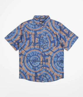 Snag Free Surface Kavu River Wrangler Short Sleeve Shirt - Circle Tie Dye