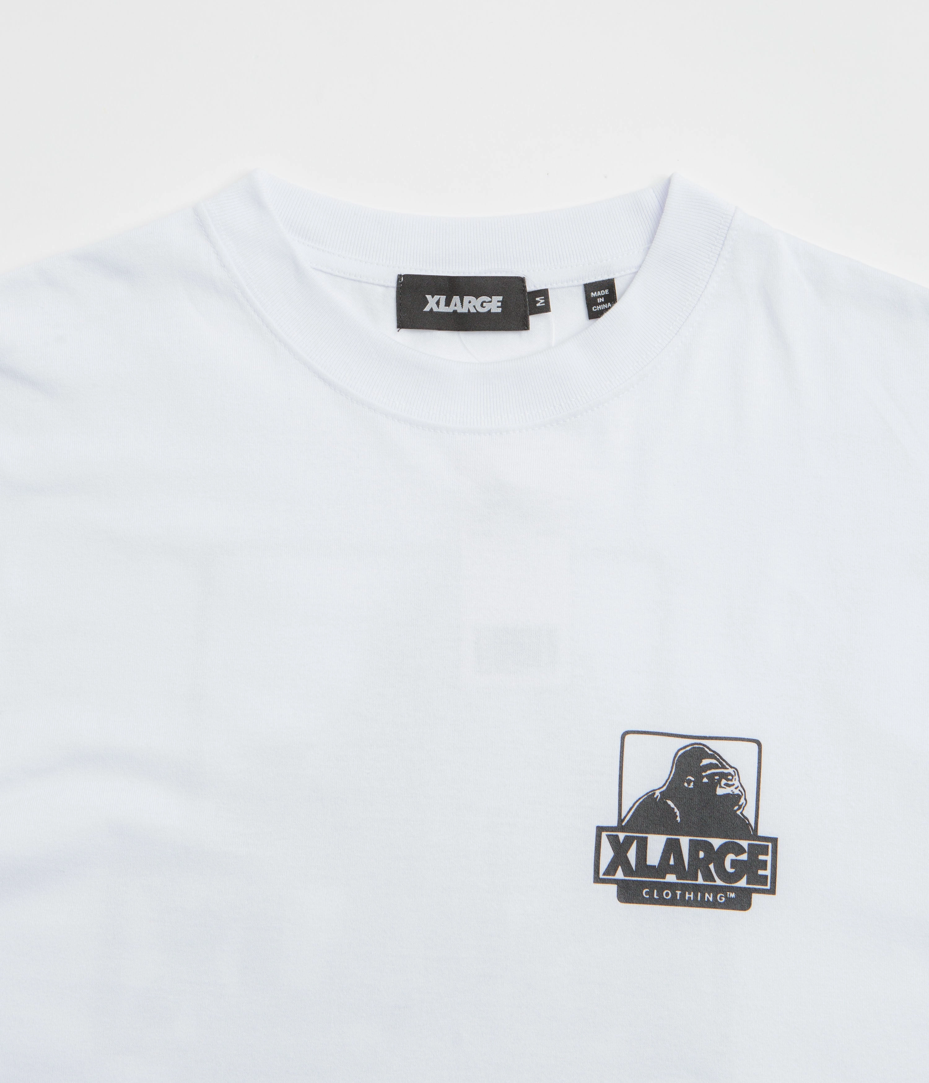 XLarge Backside OG T-Shirt - White / White adult style Yoga retreat