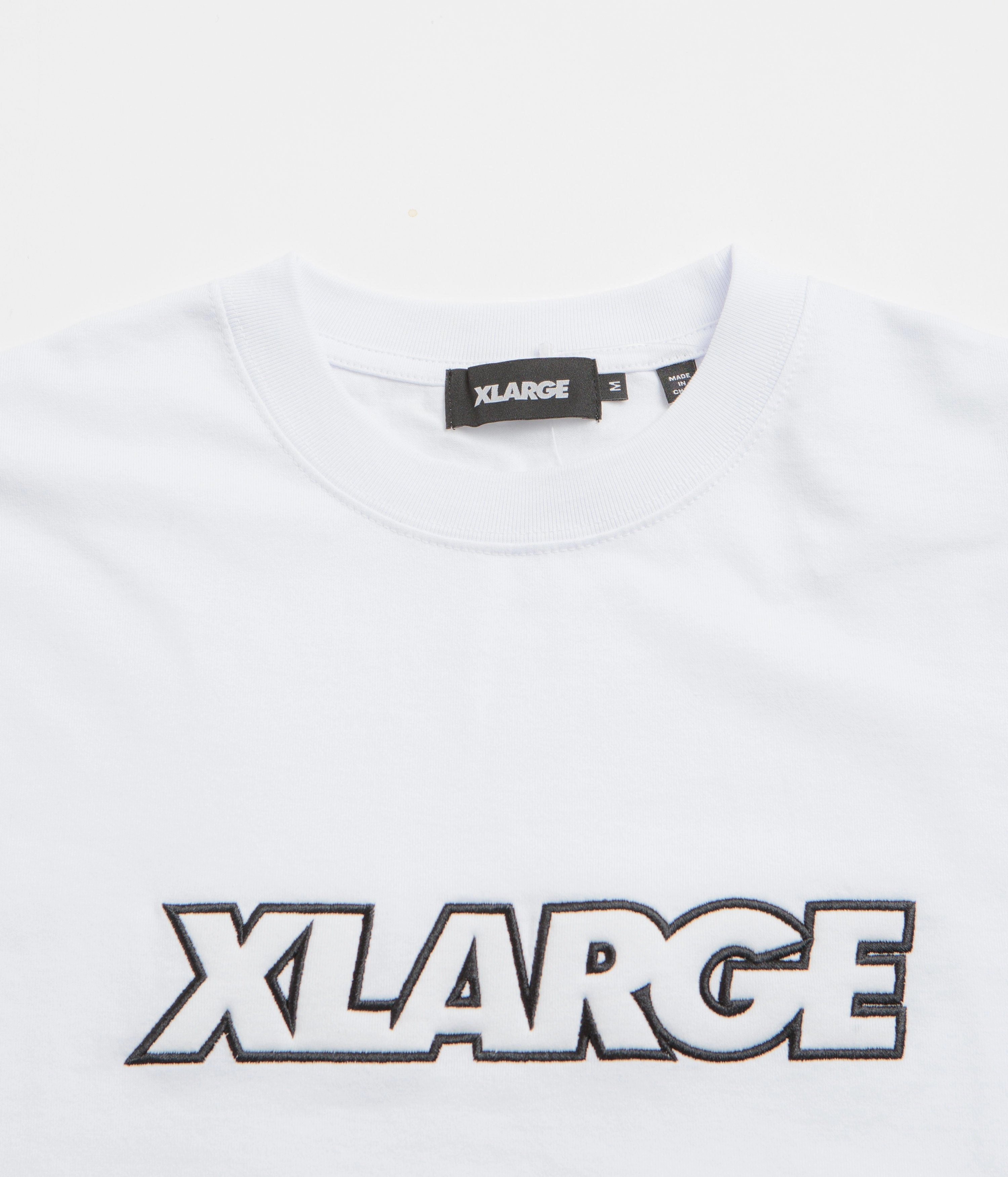 XLarge Standard Logo T-Shirt - White / White crew neck