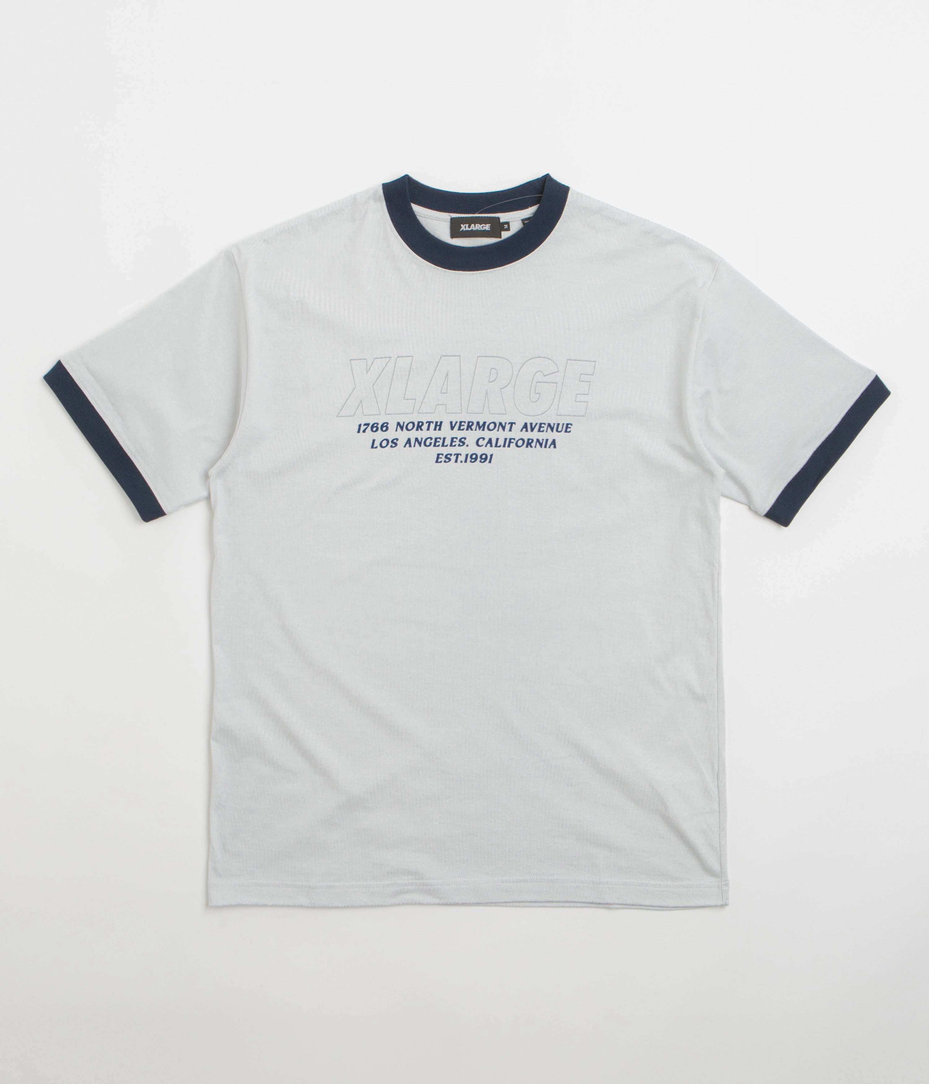 cocktail dress XLarge Store Address Ringer T-Shirt - Grey