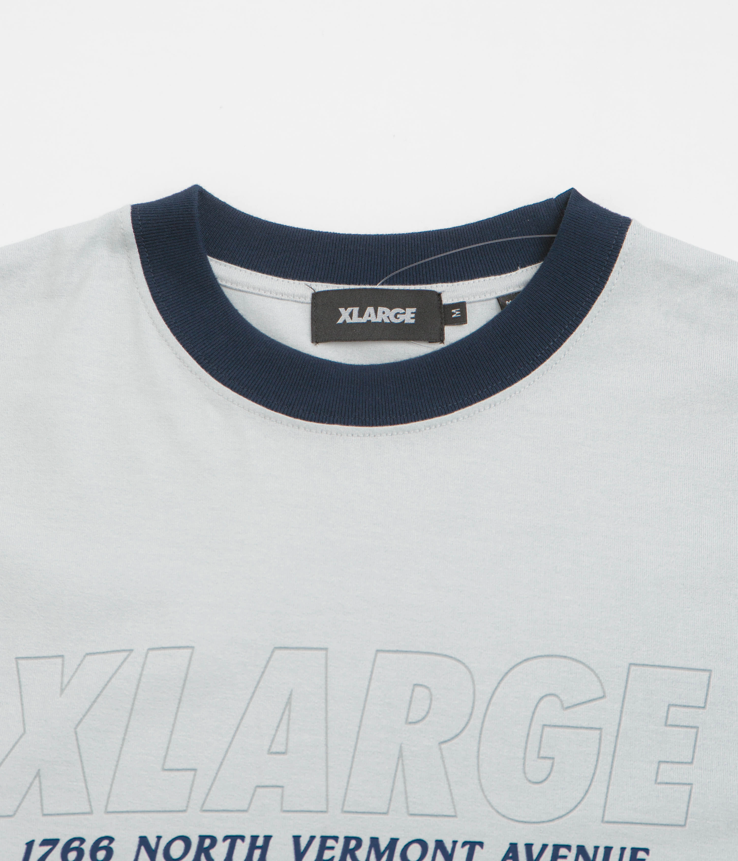 XLarge Store Address Ringer T-Shirt - Grey pub event