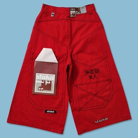 Y2K Baggy Jorts Stretch Flex
