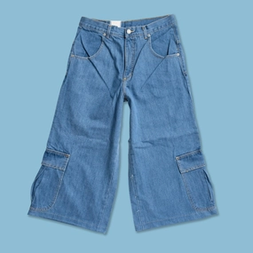 Gusseted Crotch Y2K Baggy Jorts